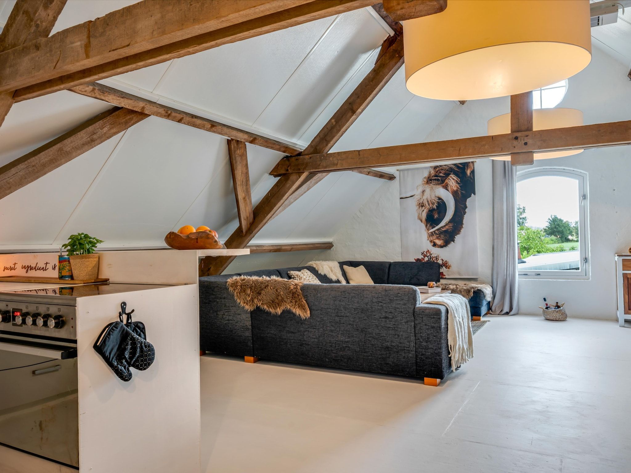 De woonkamer van Klein Blankenstein in Doorn