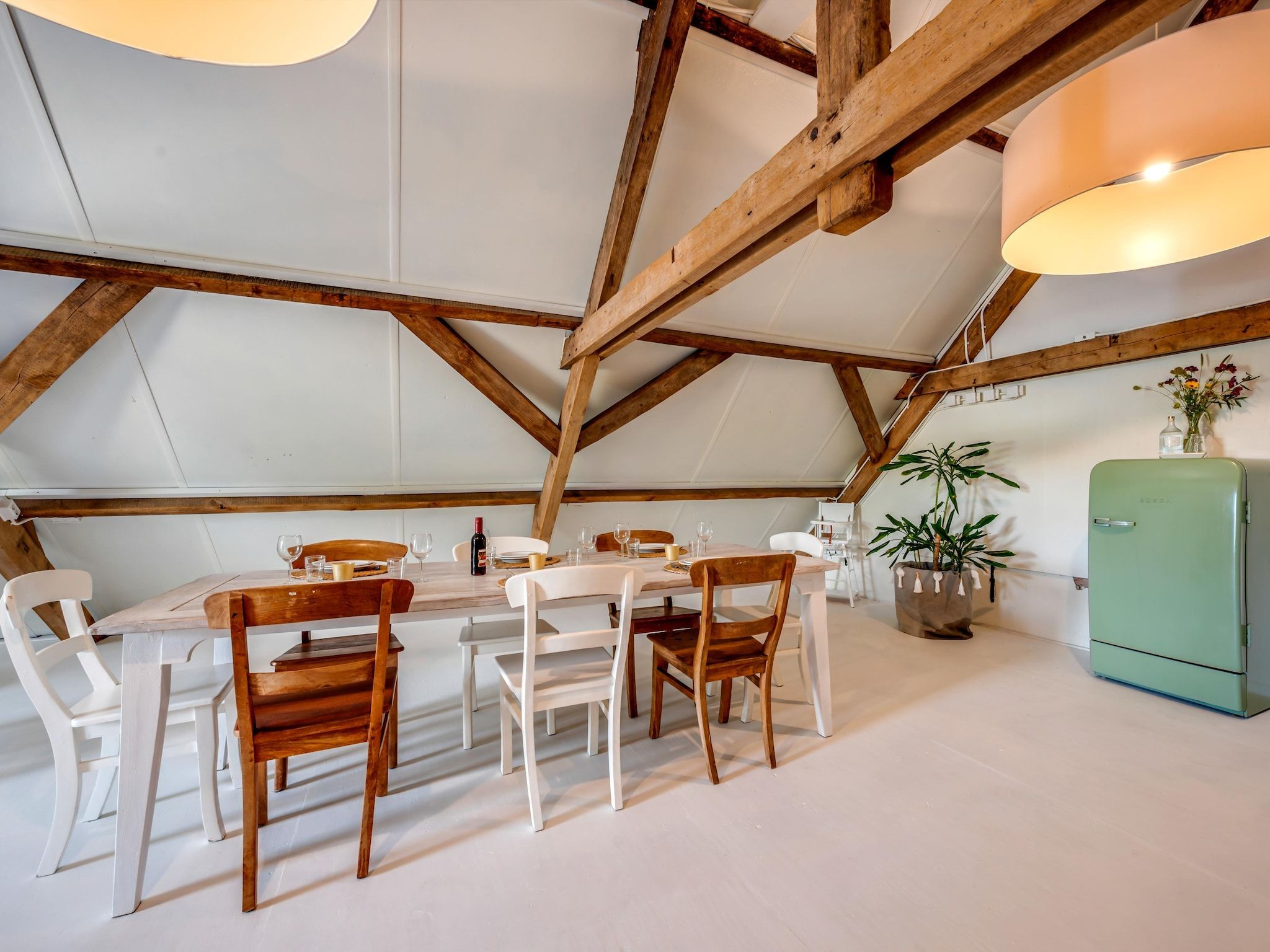 De eetkamer van Klein Blankenstein in Doorn