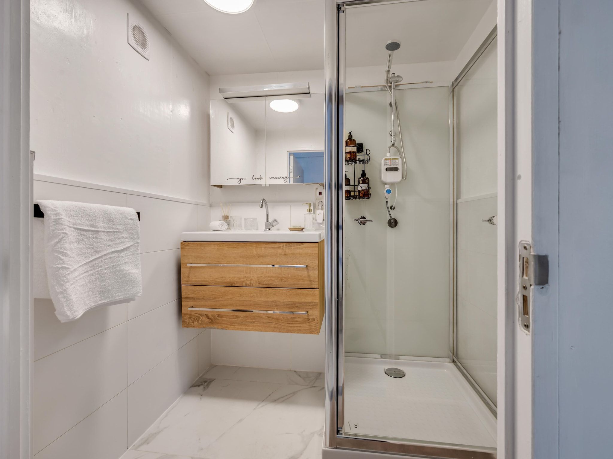 De badkamer van Klein Blankenstein in Doorn