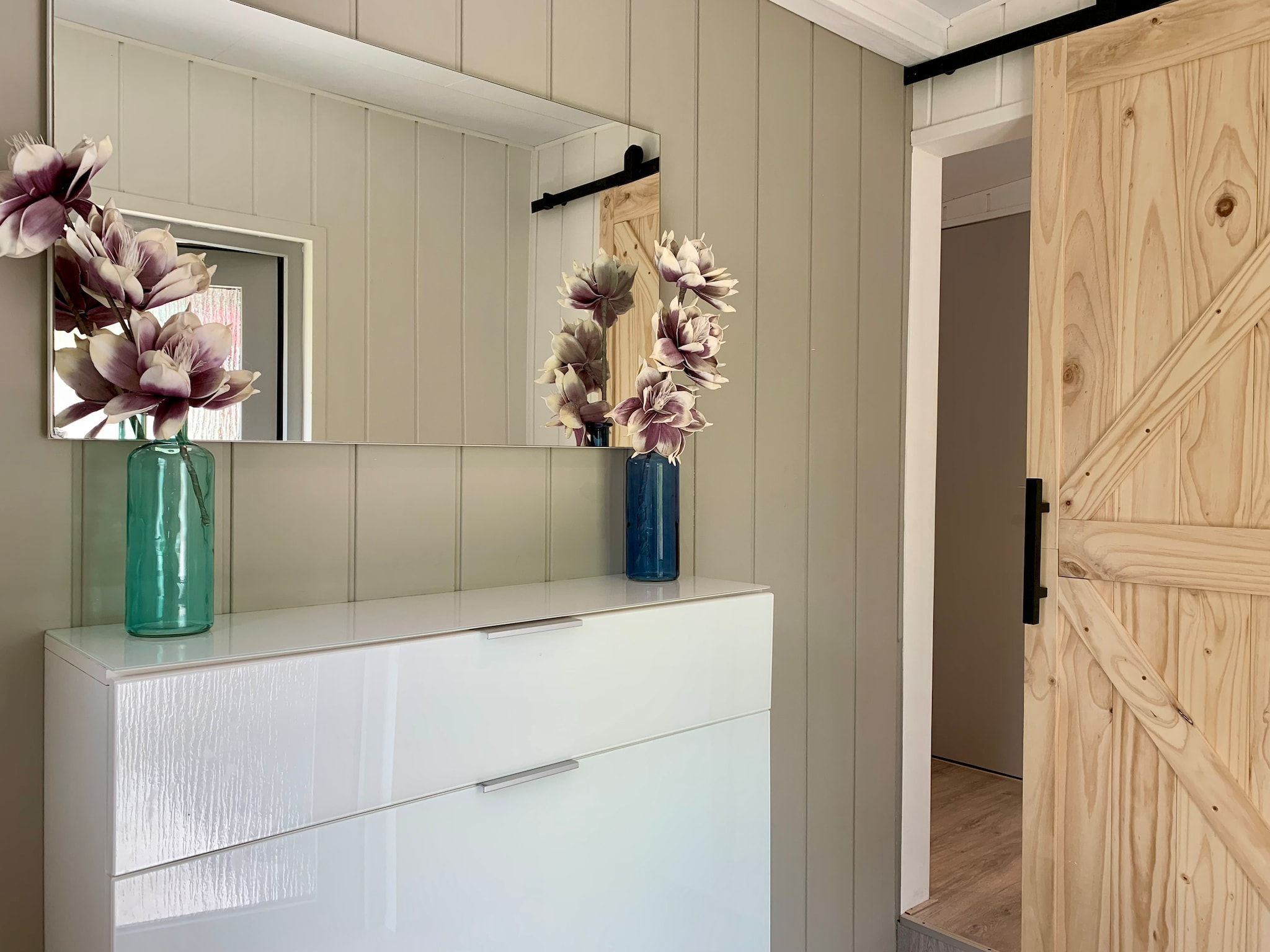 De badkamer van Campanula 211 in Sint Maartenszee