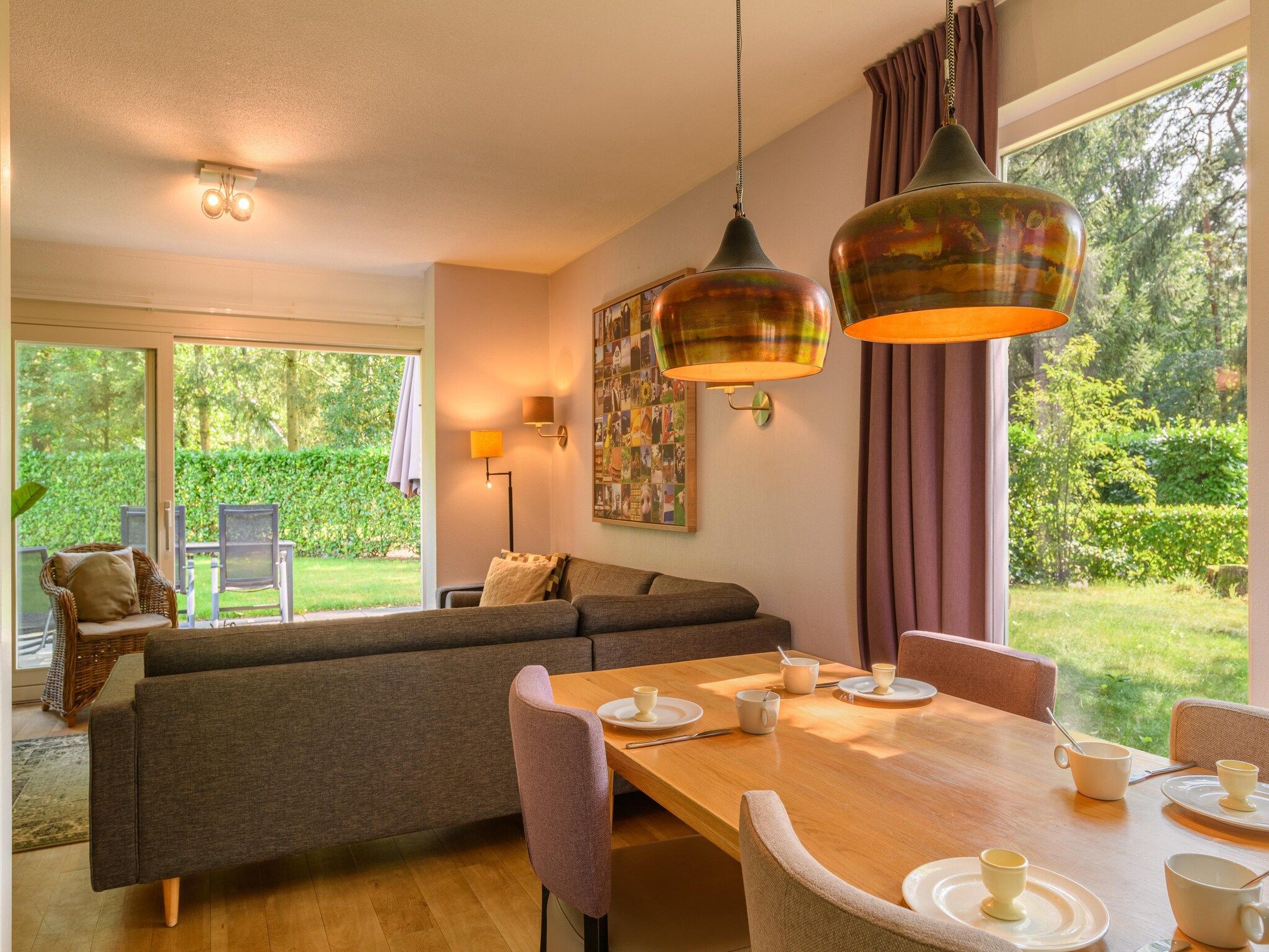 De woonkamer van Parc Duc de Brabant 14 in Diessen-Baarschot