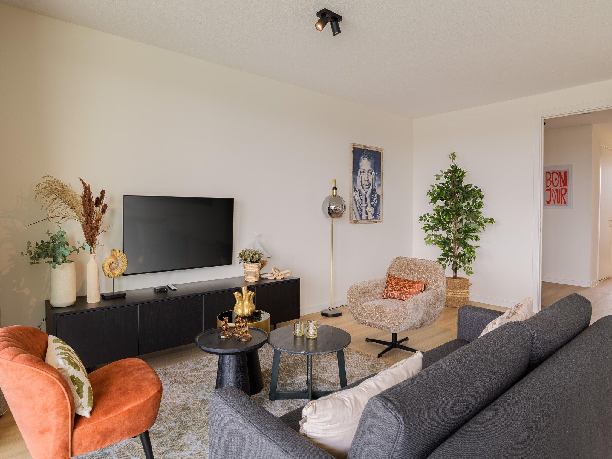 De woonkamer van Breskens Apartments & Penthouses 17 in Breskens