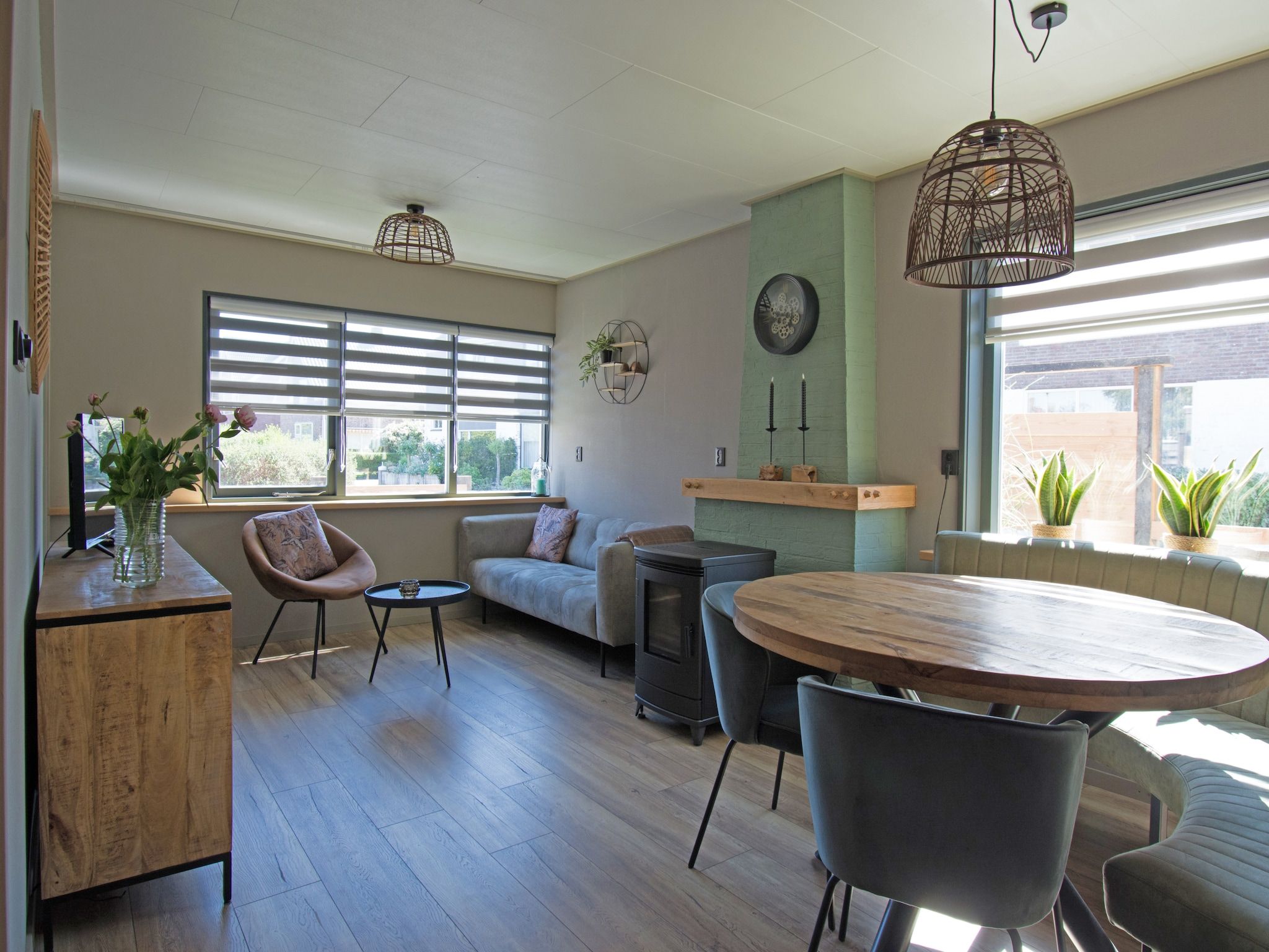 De woonkamer van Bungalow Mui aan Zee in Petten