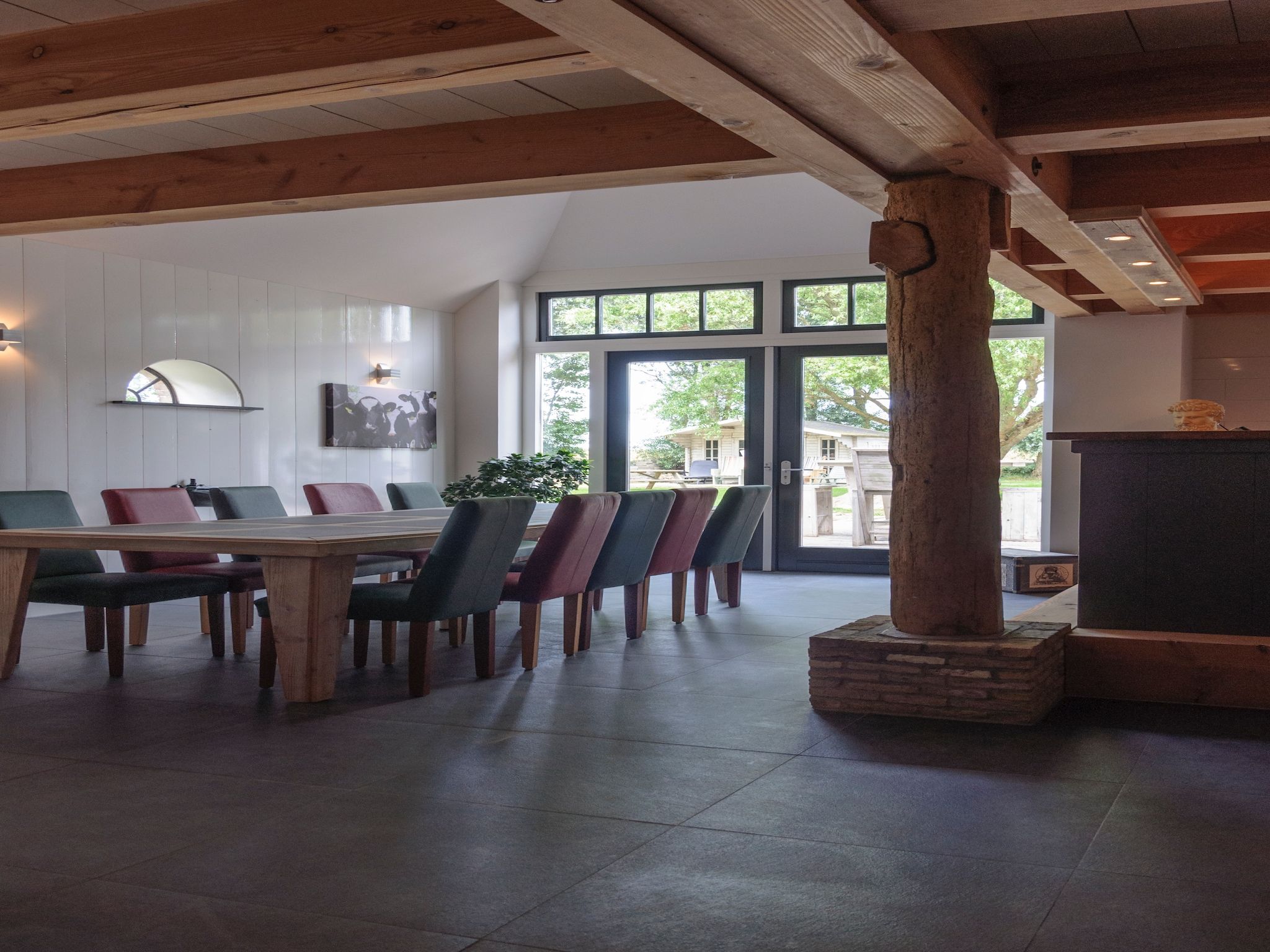 De eetkamer van Groepsaccomodatie - Balkenhoeve in Schagen