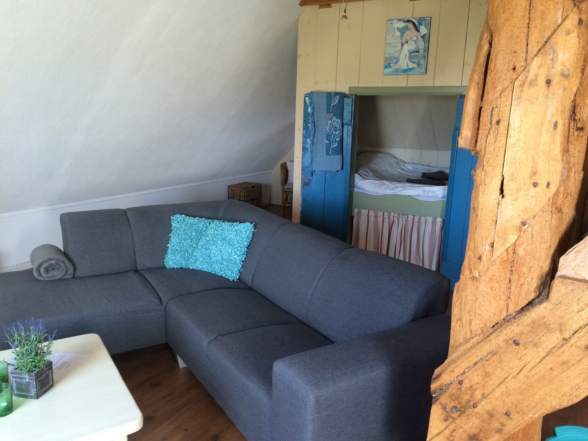 De woonkamer van Appartement Boerderij in Schagen