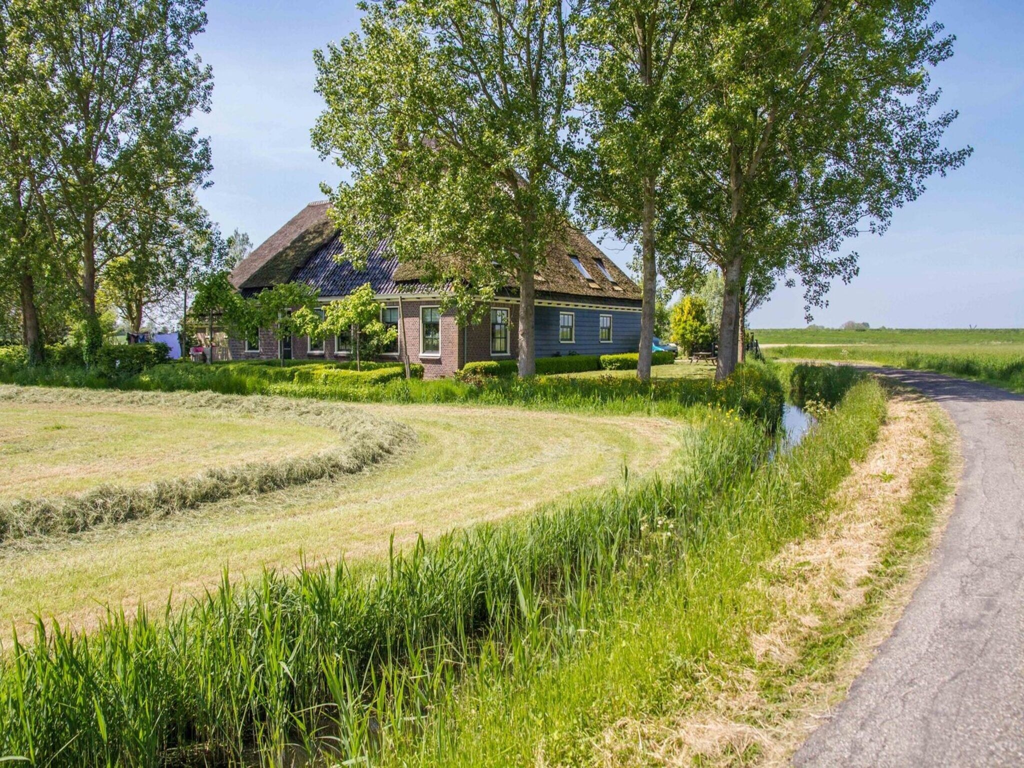 De tuin van Appartement Boerderij in Schagen