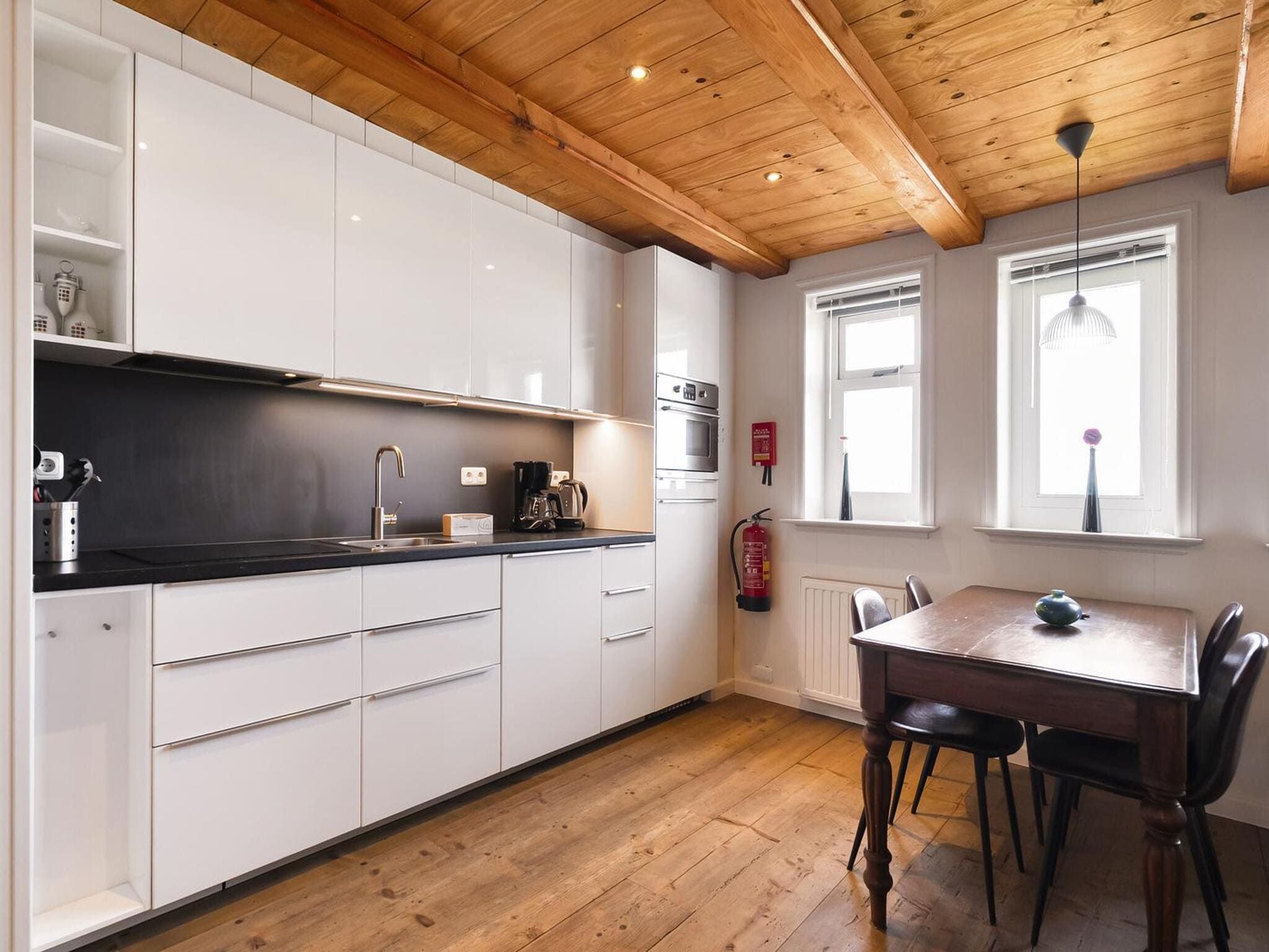De keuken van Appartement Dijkzicht in Schagen