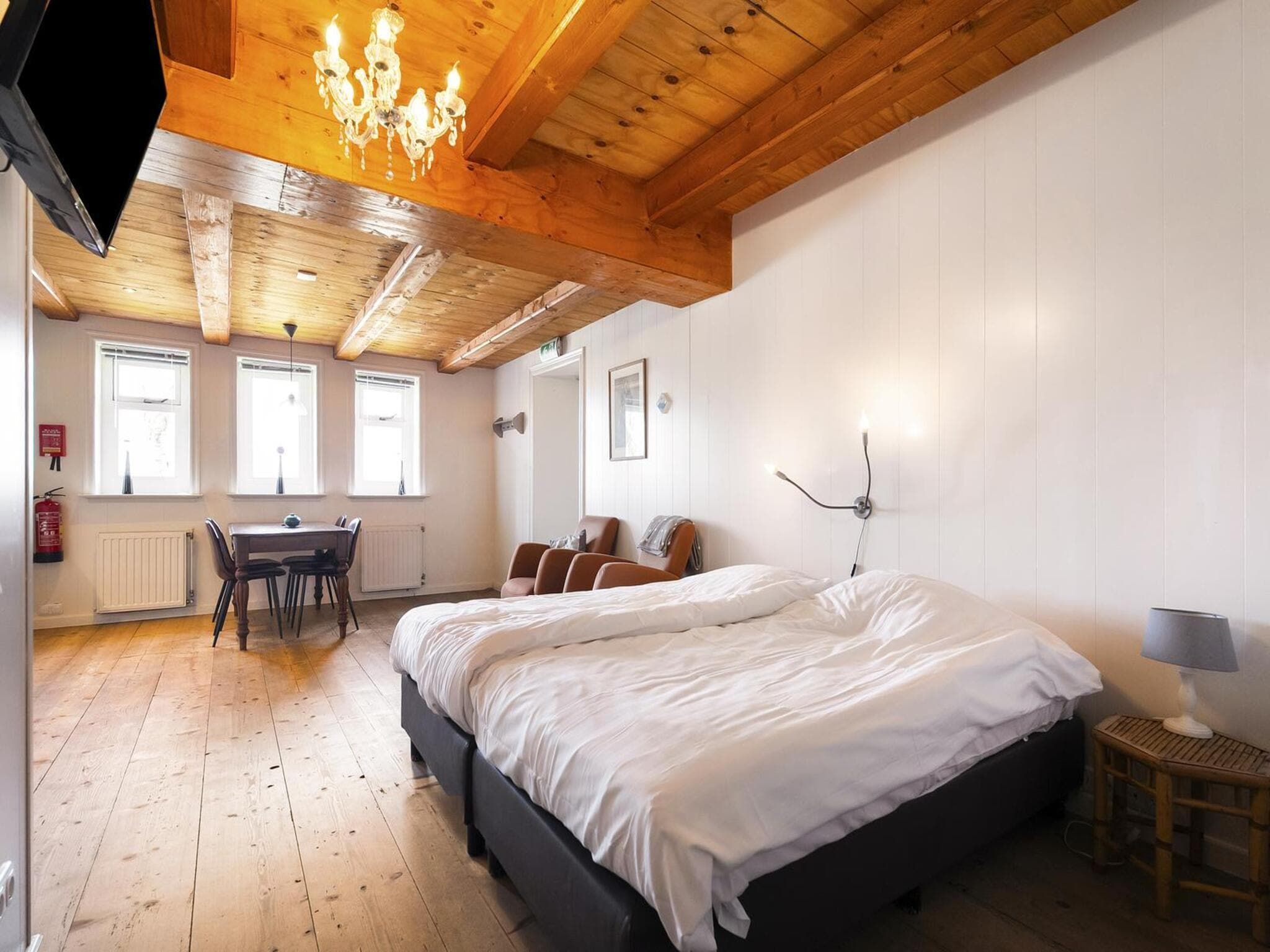 De woonkamer van Appartement Dijkzicht in Schagen