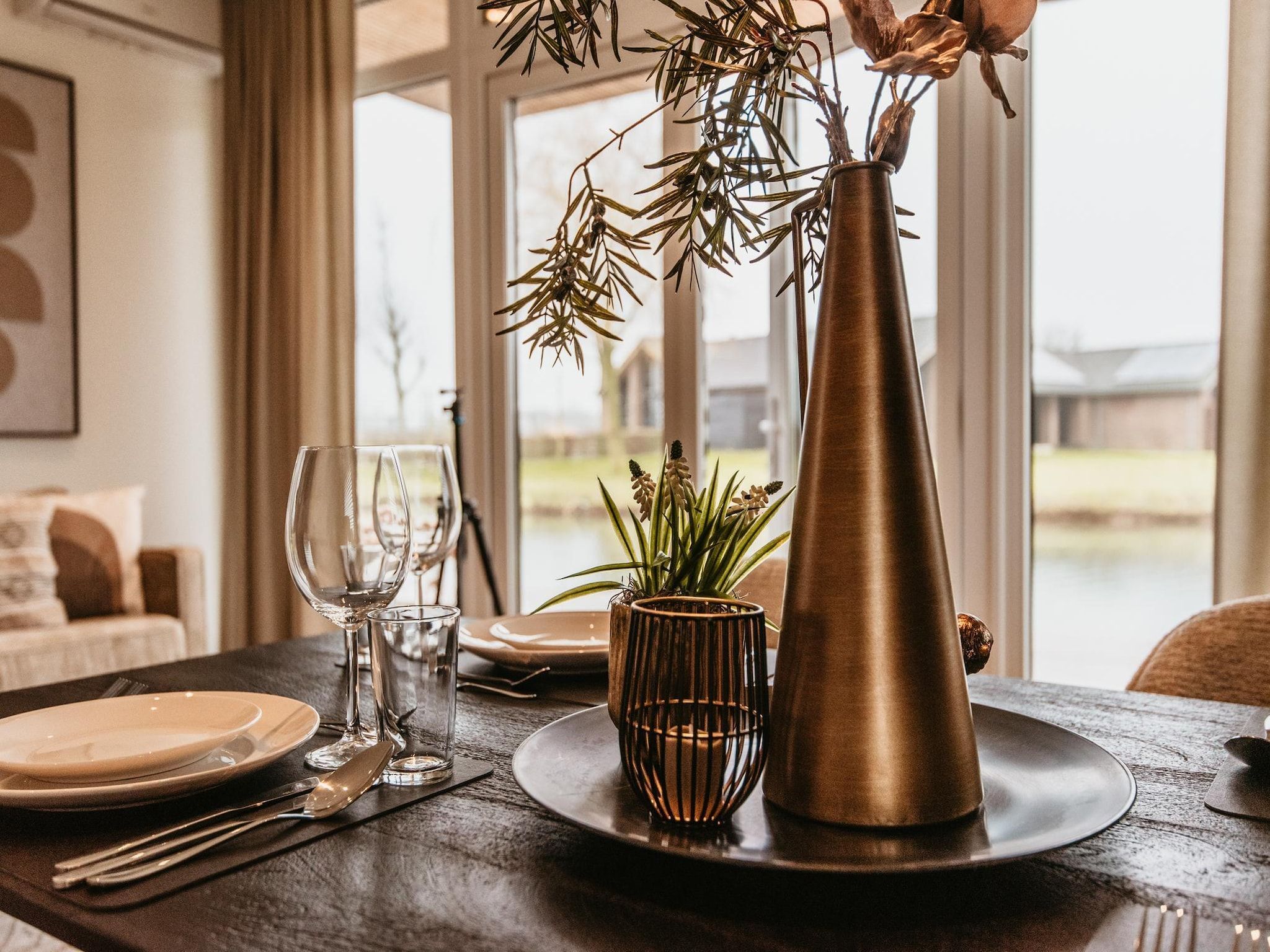 Sfeerbeeld van Chalet aan het Water - Betuwse Hofjes - 4 pax December in Kesteren