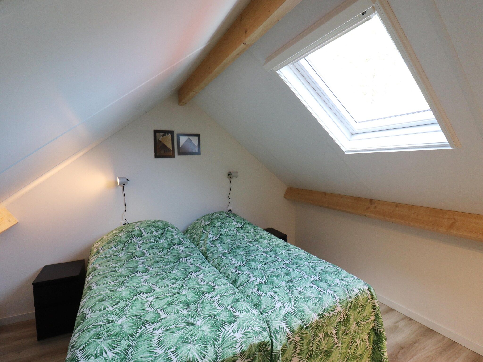 Een slaapkamer van Chaletwoning in Sint Nicolaasga