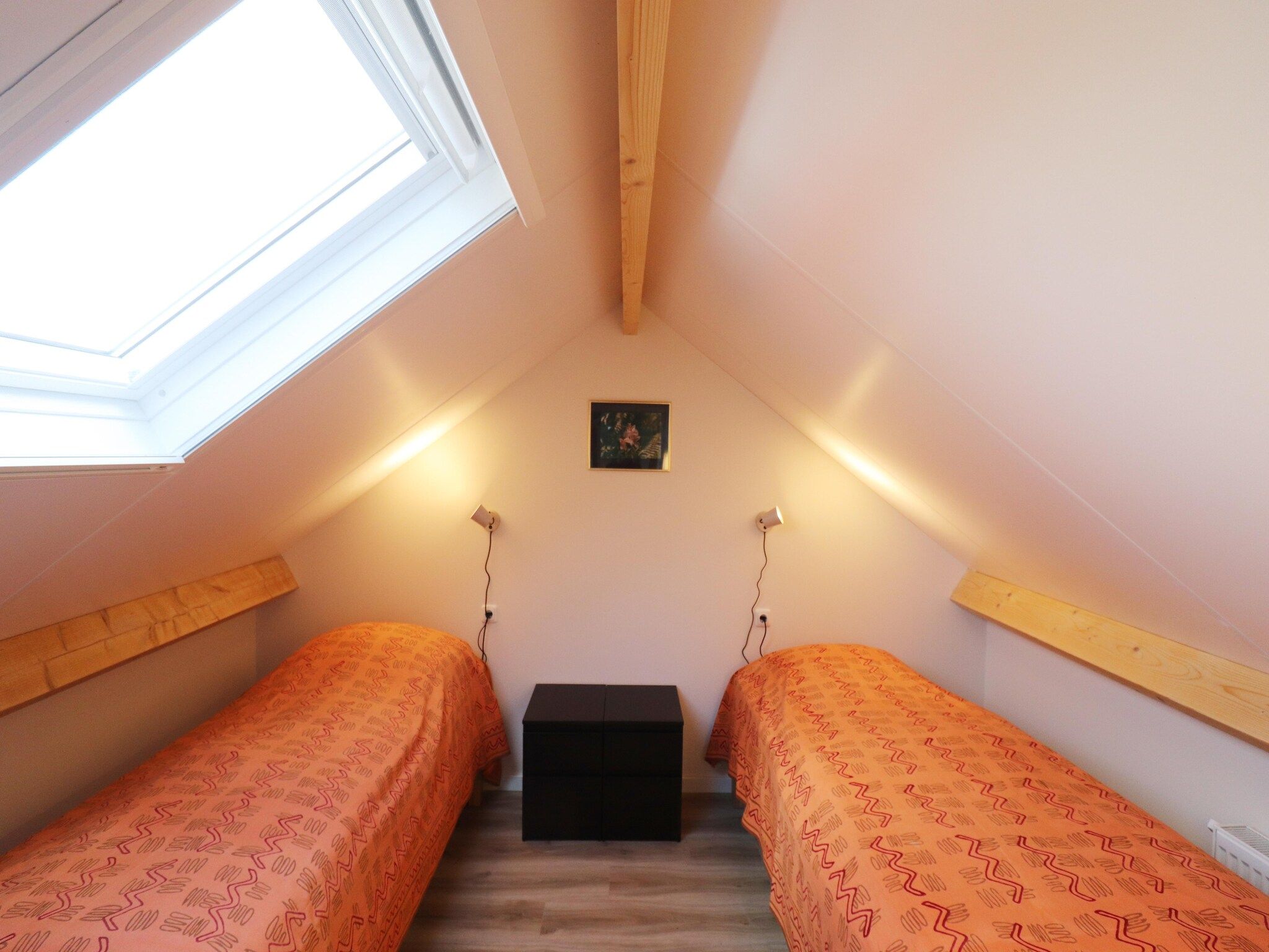 Een slaapkamer van Chaletwoning in Sint Nicolaasga