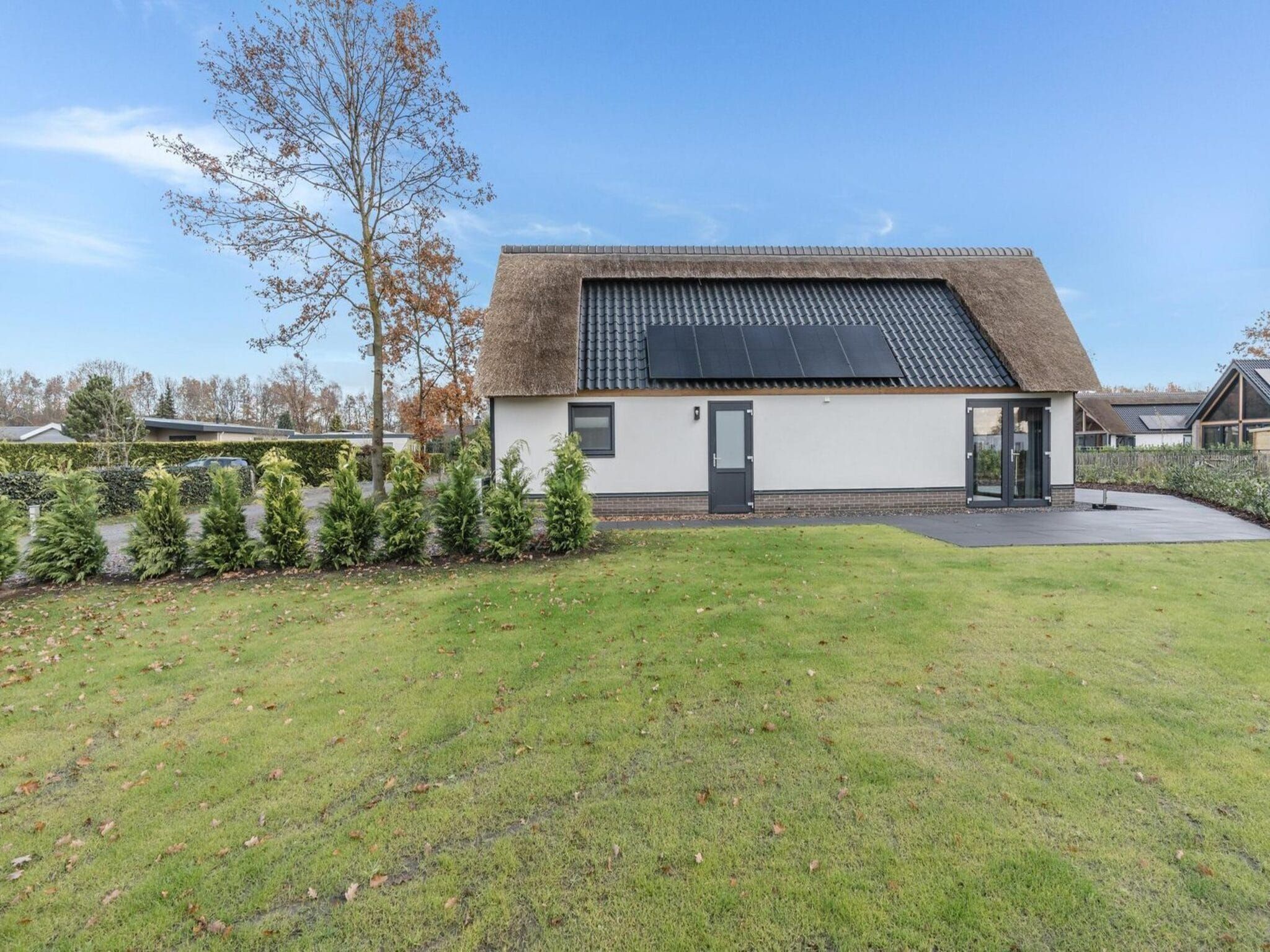 De tuin van Farm Lodge 677 in Baarle-nassau