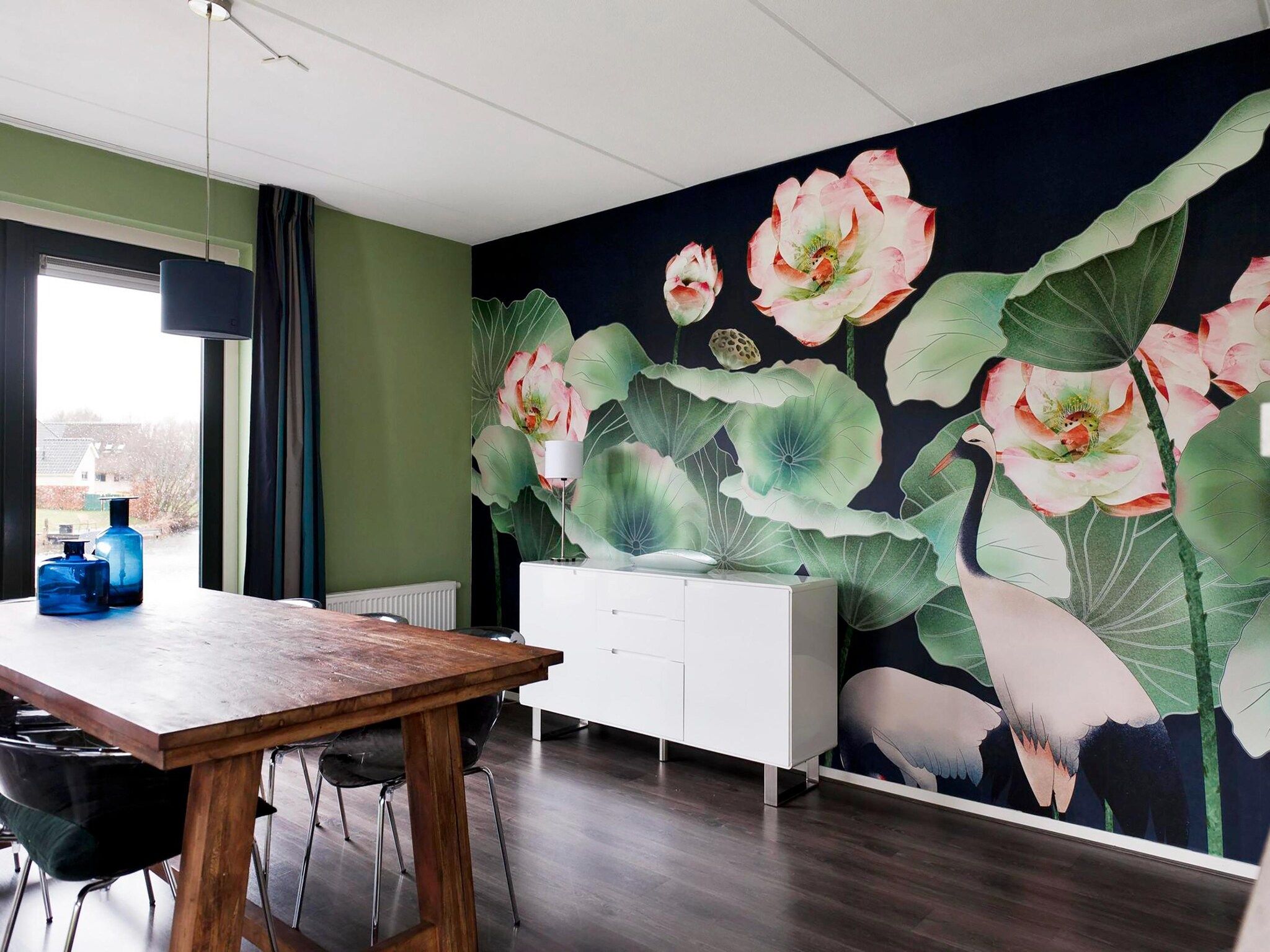 De eetkamer van 8 pers. Heerd Wellness de luxe in Vlagtwedde