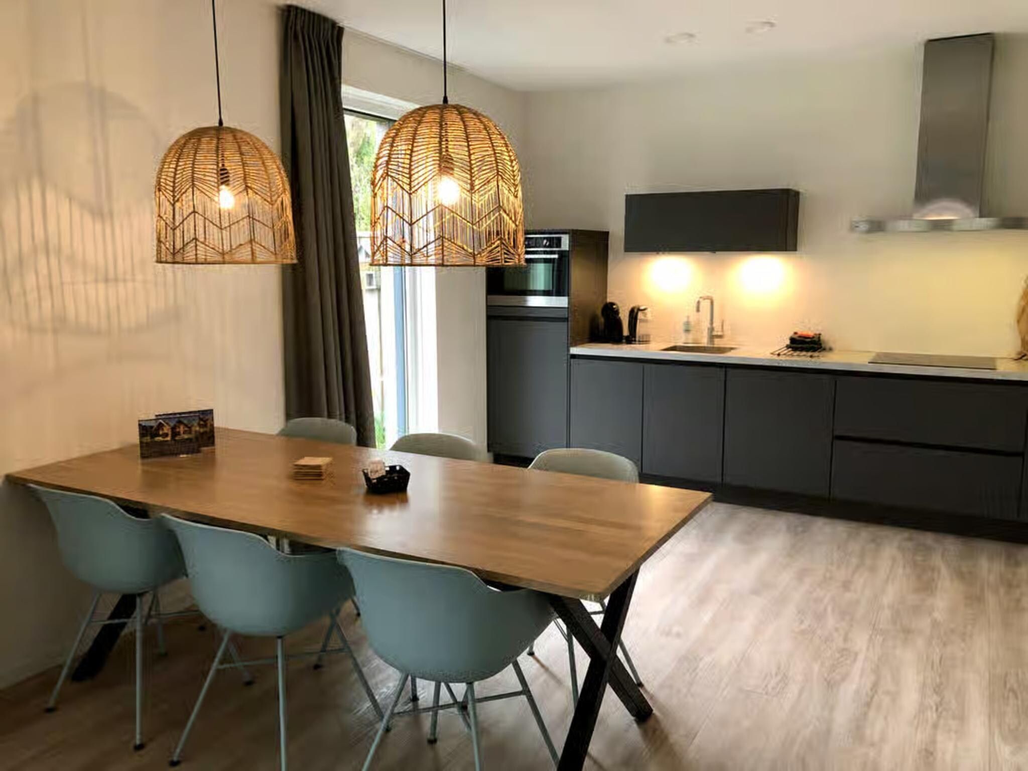 De keuken van Plein 40 Lodge 6 in Zoutelande