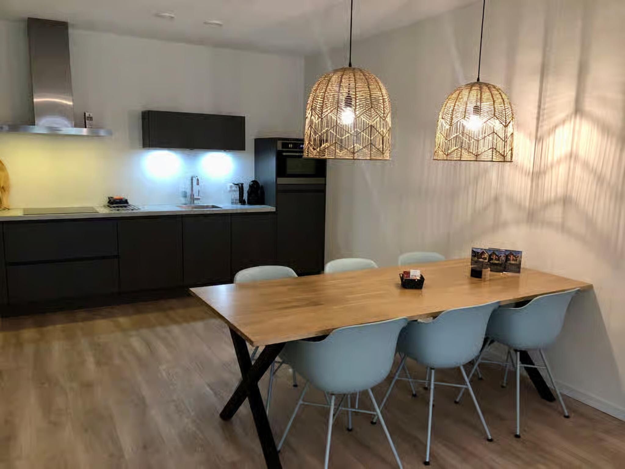 De eetkamer van Plein 40 Lodge 7 in Zoutelande