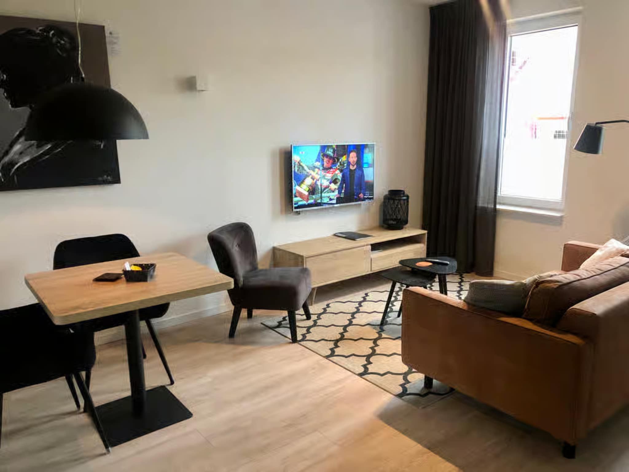 De woonkamer van Plein 40 Lodge 15 in Zoutelande