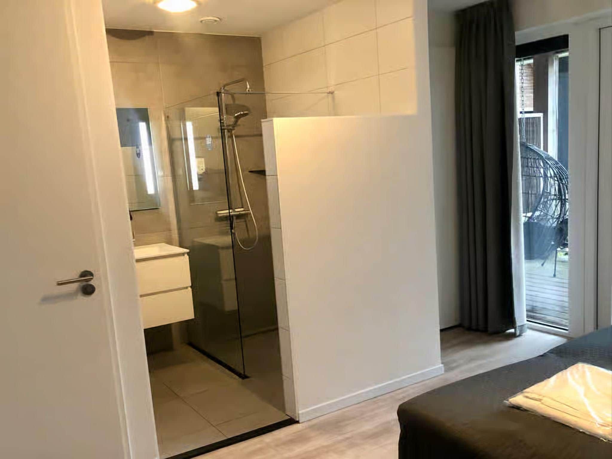 De badkamer van Plein 40 Lodge 15 in Zoutelande