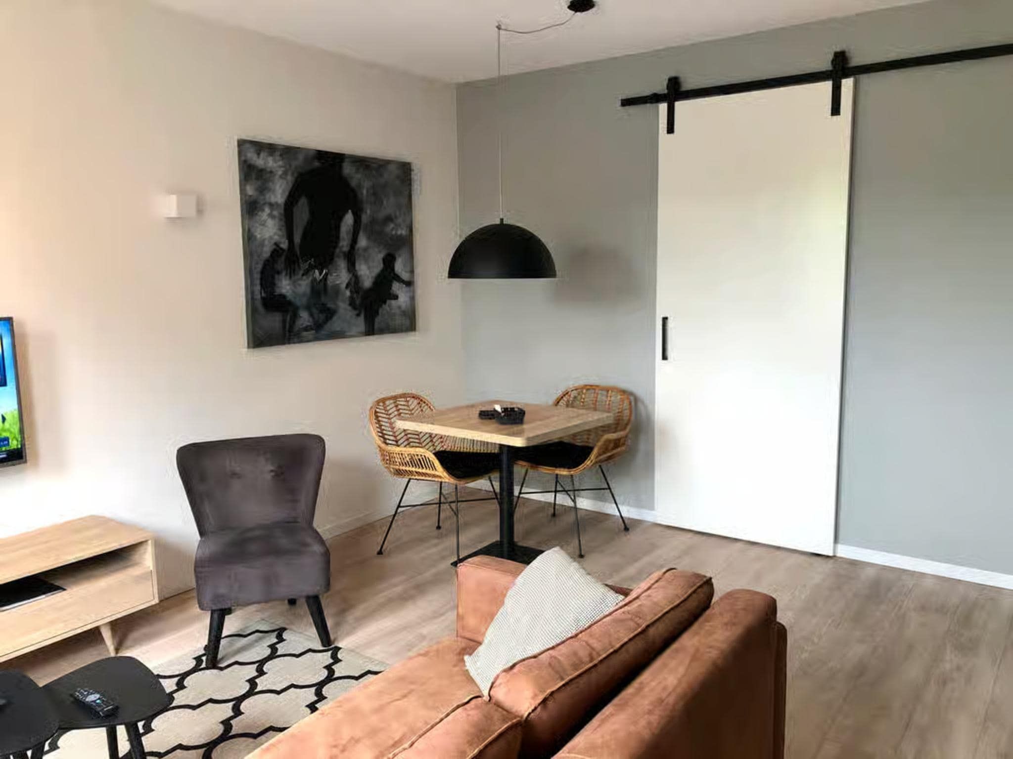 De eetkamer van Plein 40 Lodge 16 in Zoutelande