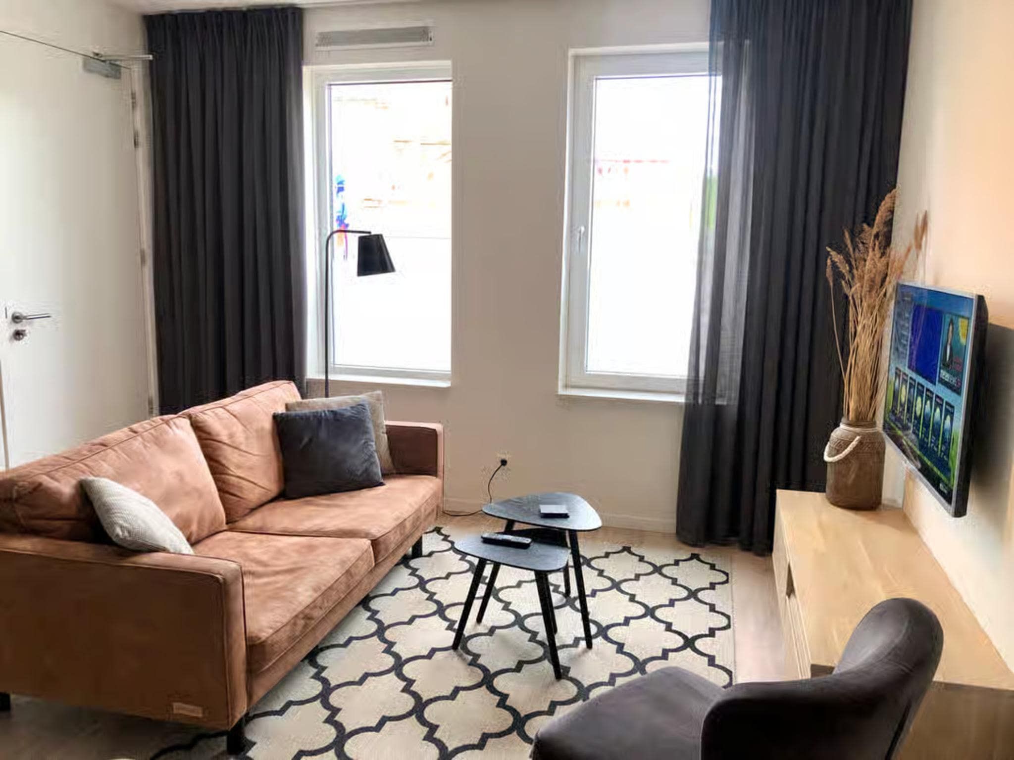 De woonkamer van Plein 40 Lodge 16 in Zoutelande