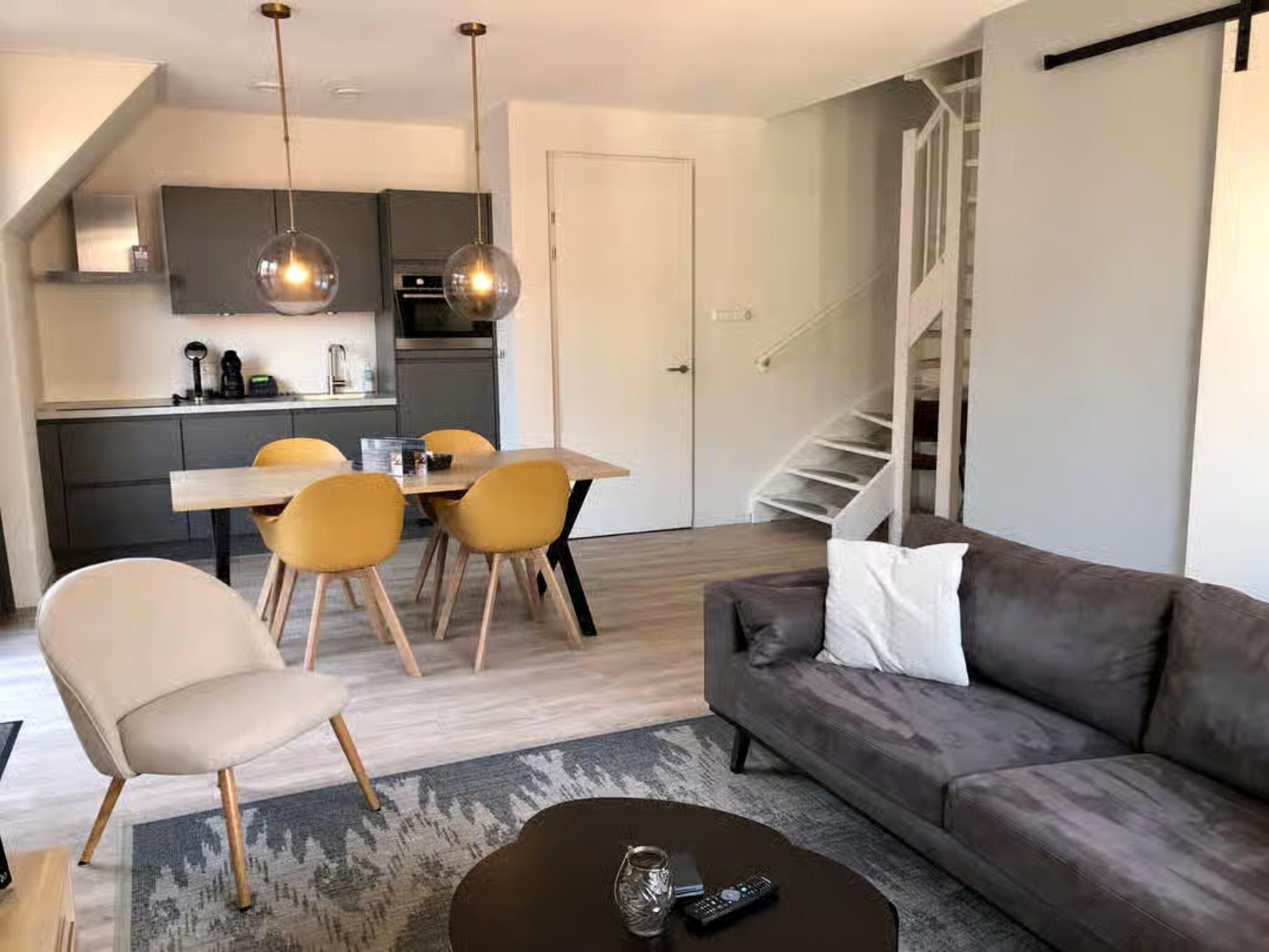 De keuken van Plein 40 Lodge 20 in Zoutelande