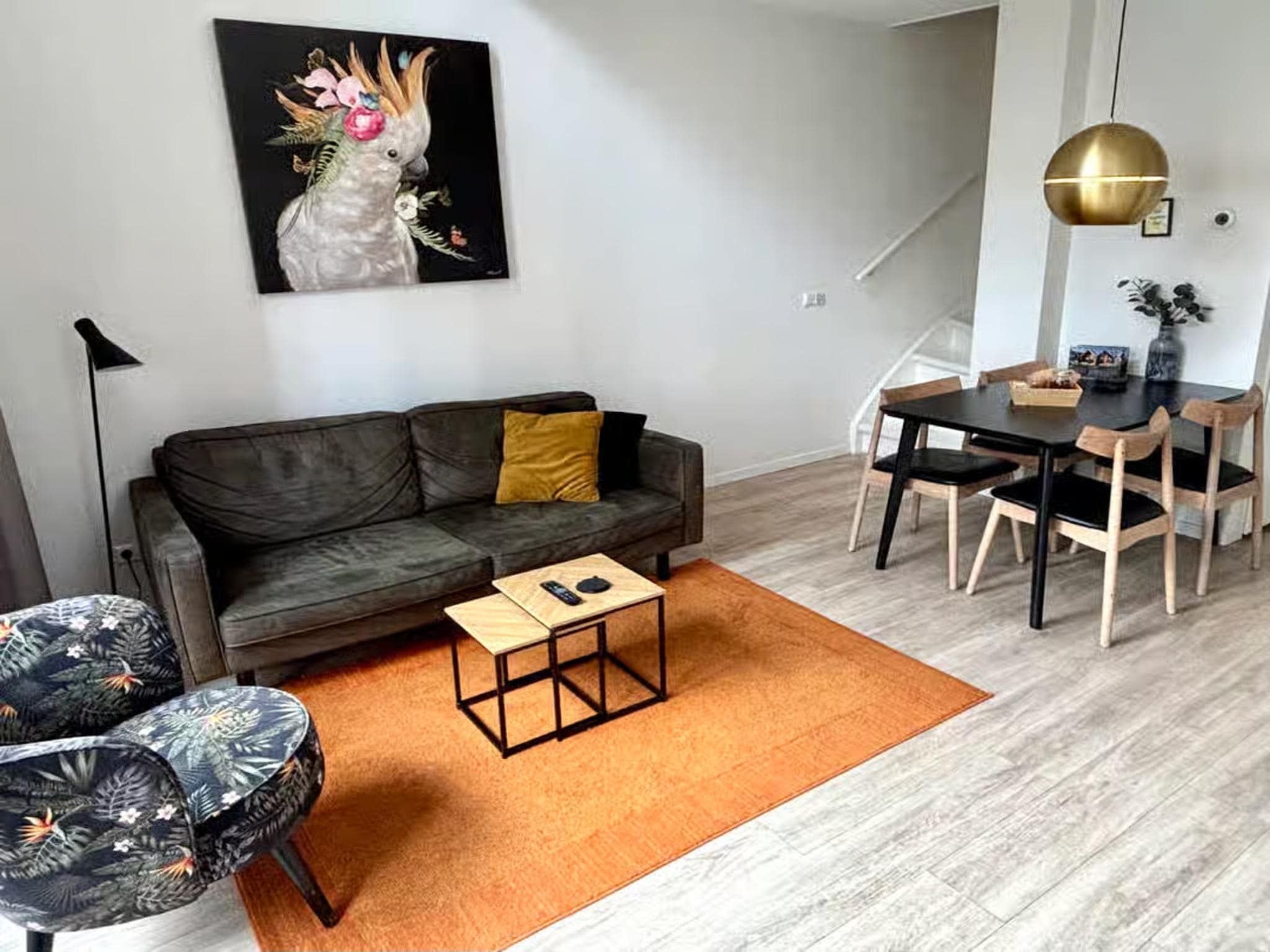 De woonkamer van Plein 40 Lodge 26 in Zoutelande