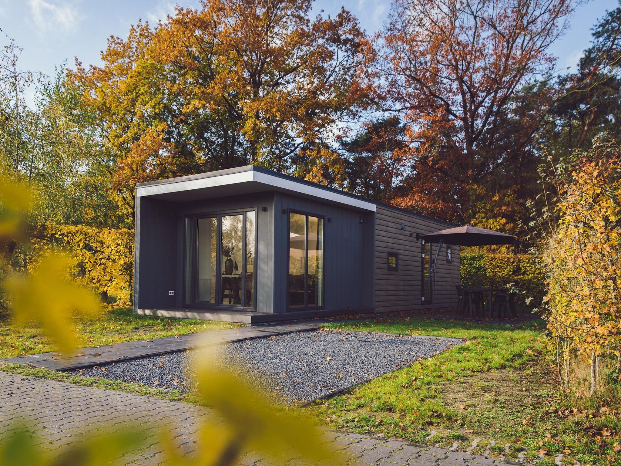 De buitenkant van Tiny Cabin with Hottub I 4 people in Rijssen