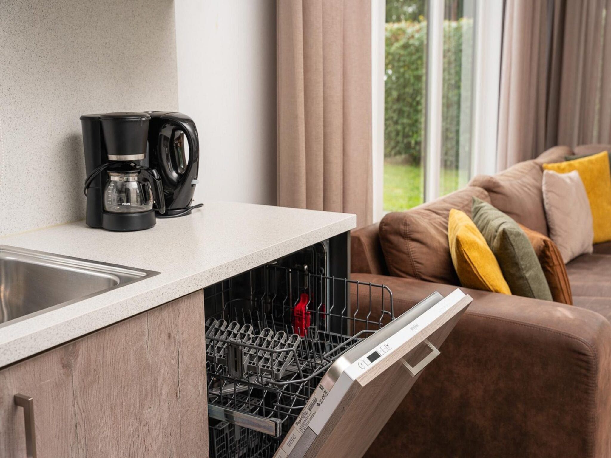 De keuken van Forest doglodge with hot tub | 4 people in Rijssen
