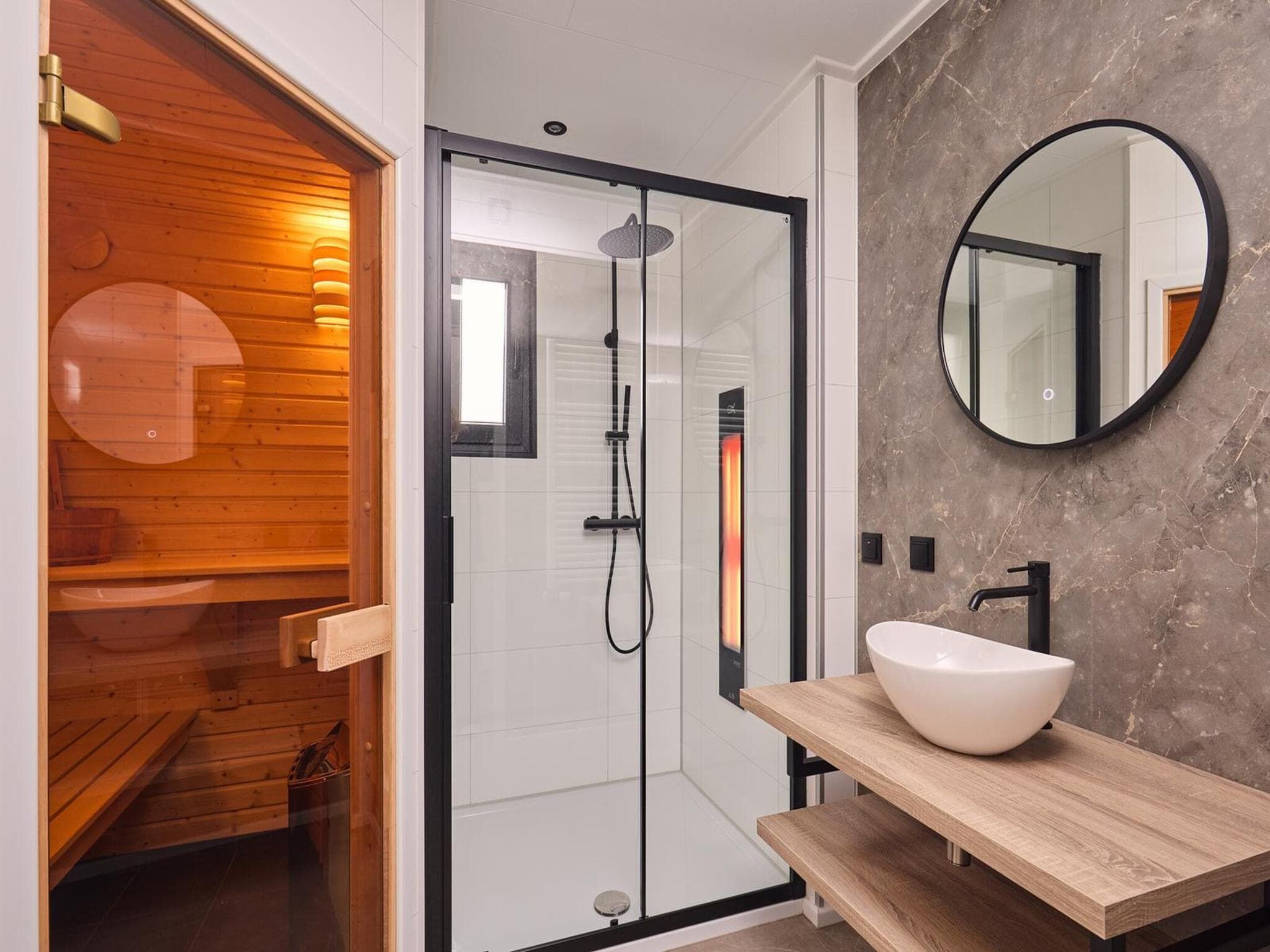 De badkamer van Wellness Boutique baby | 4 people + baby room in Zuna