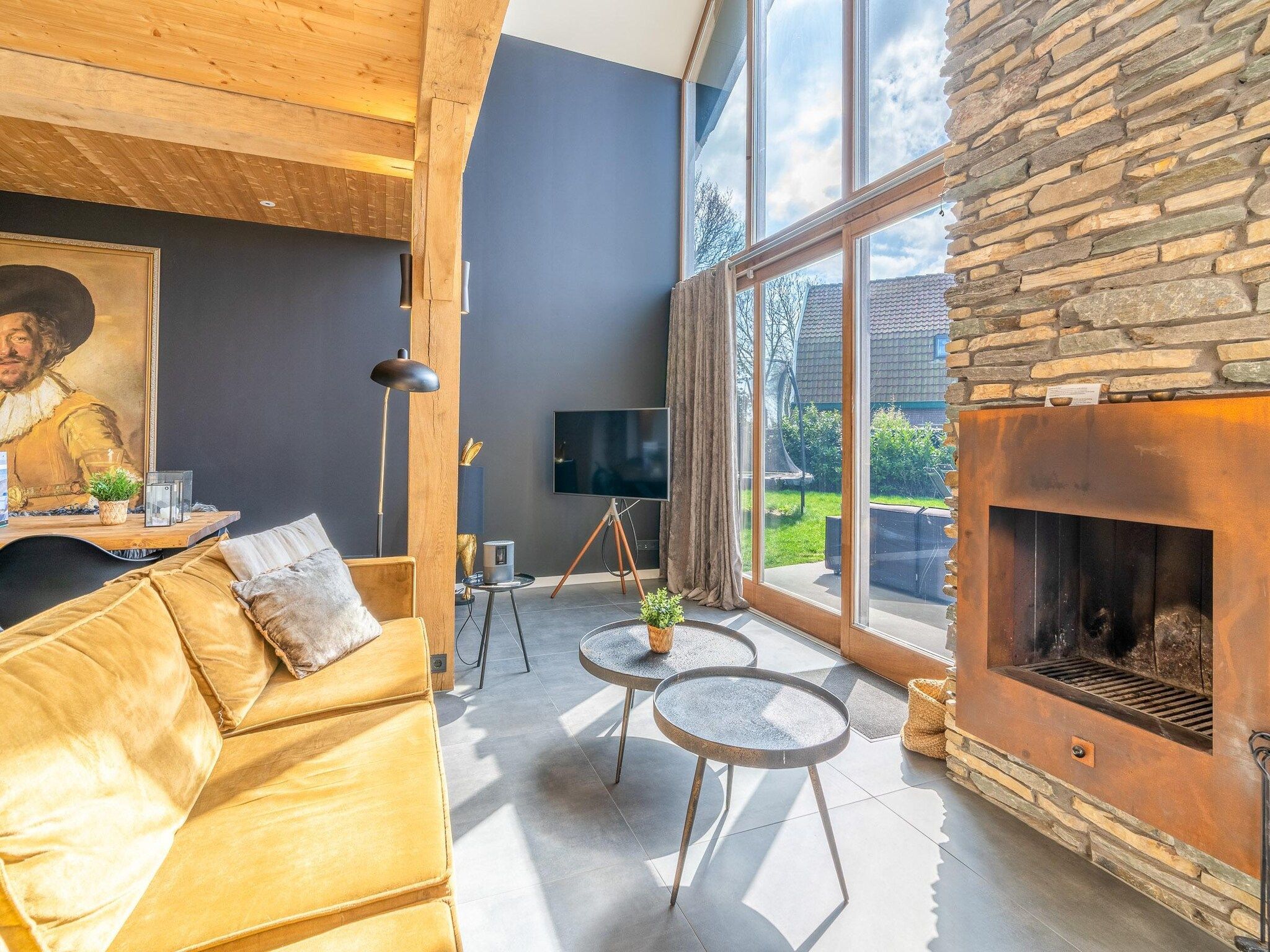 De woonkamer van Villa Buytenplaats 181 in De Koog