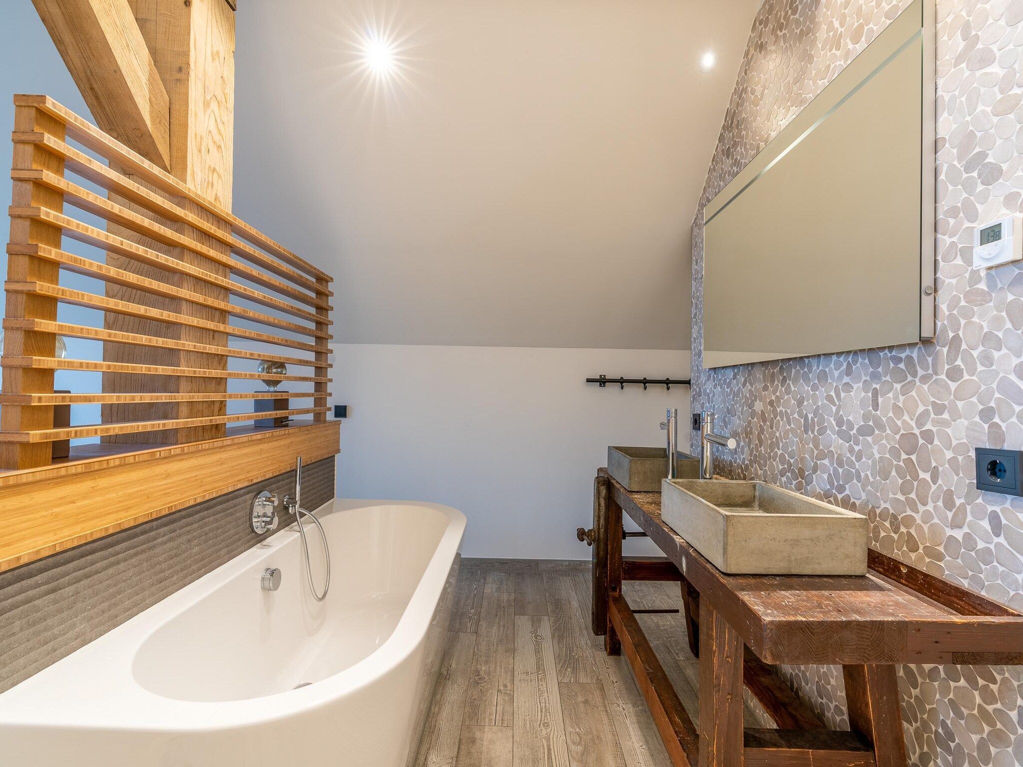 De badkamer van Villa Buytenplaats 181 in De Koog