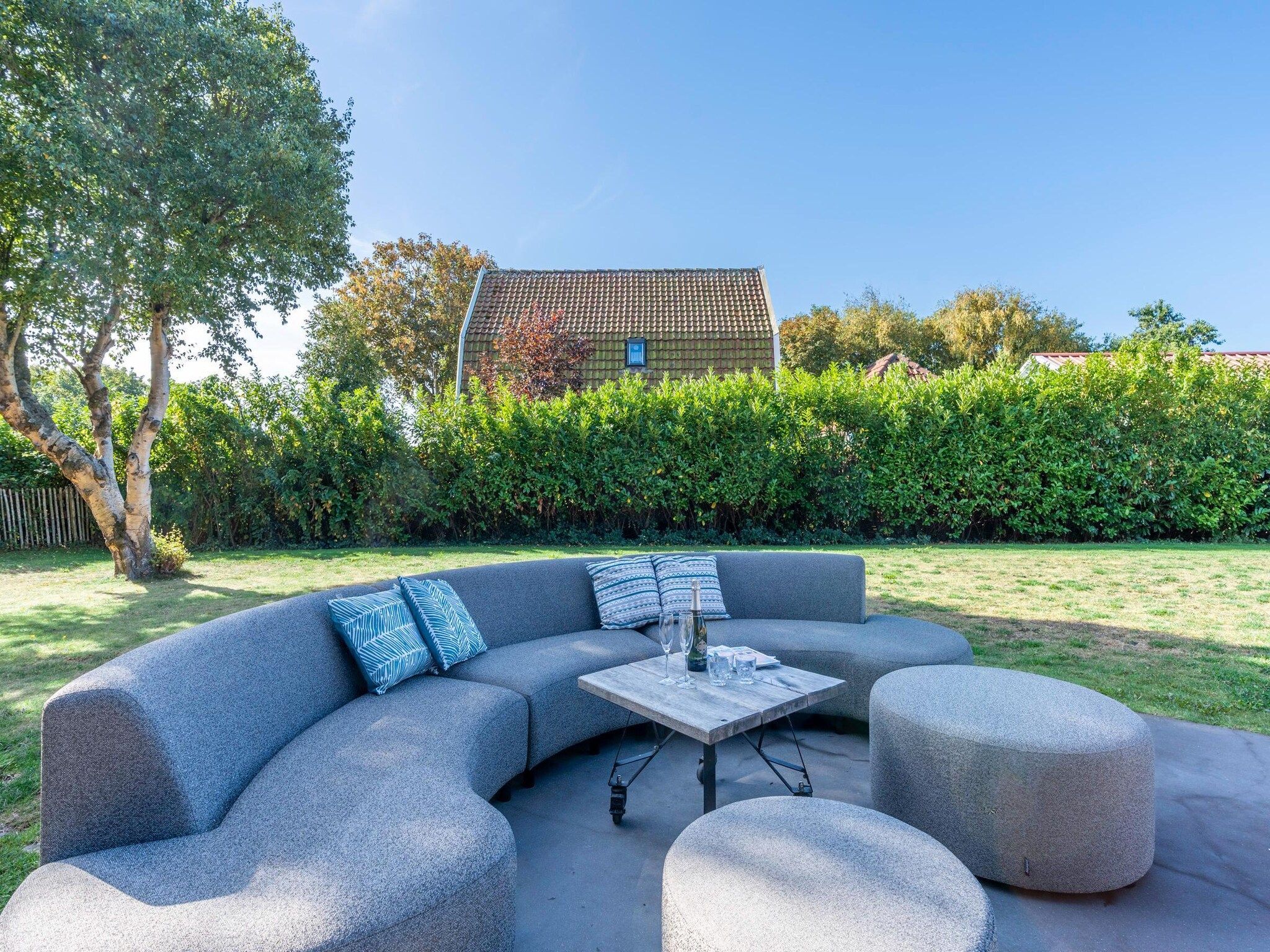 De tuin van Villa Buytenplaats 181 in De Koog