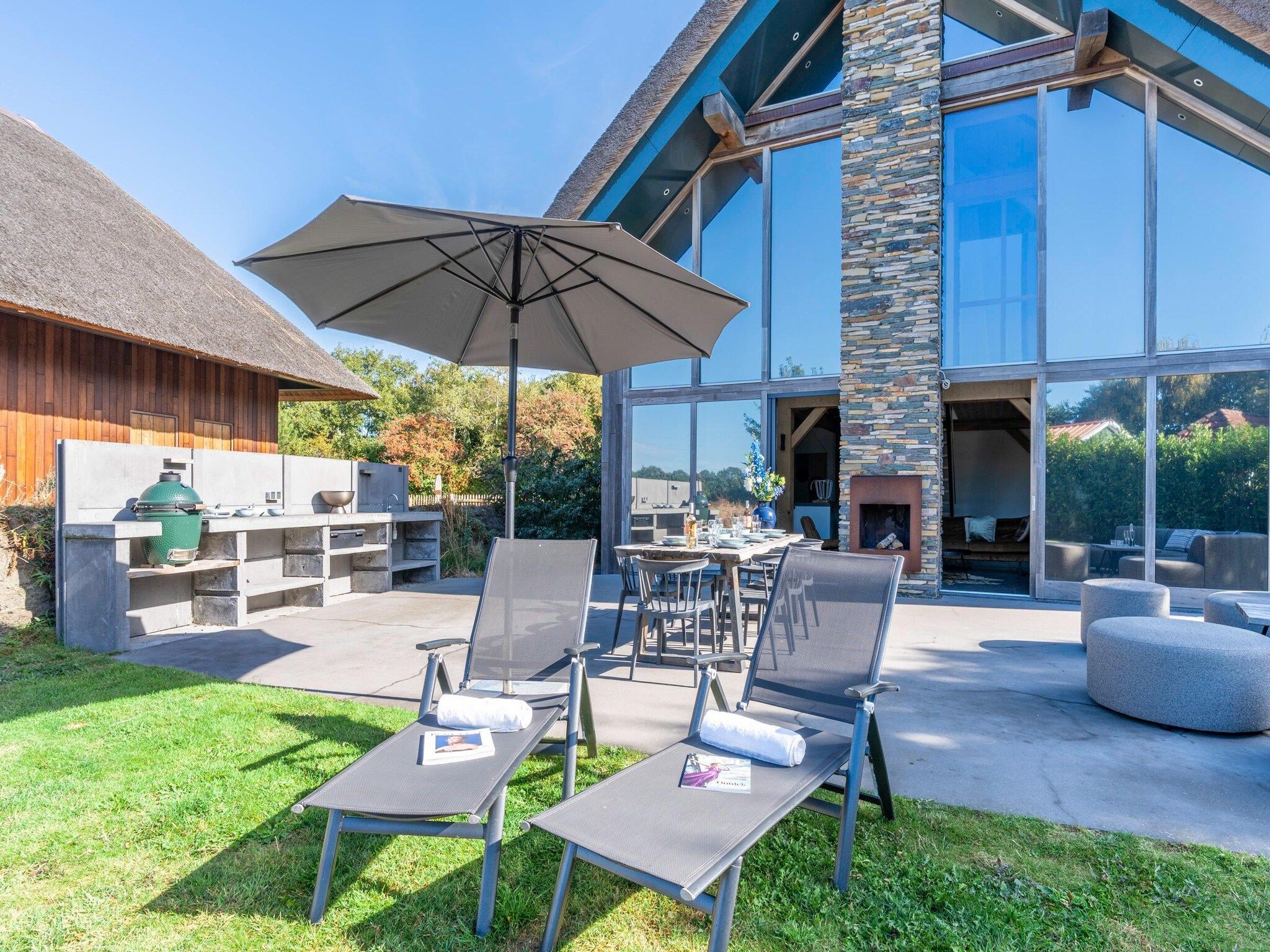 De tuin van Villa Buytenplaats 181 in De Koog