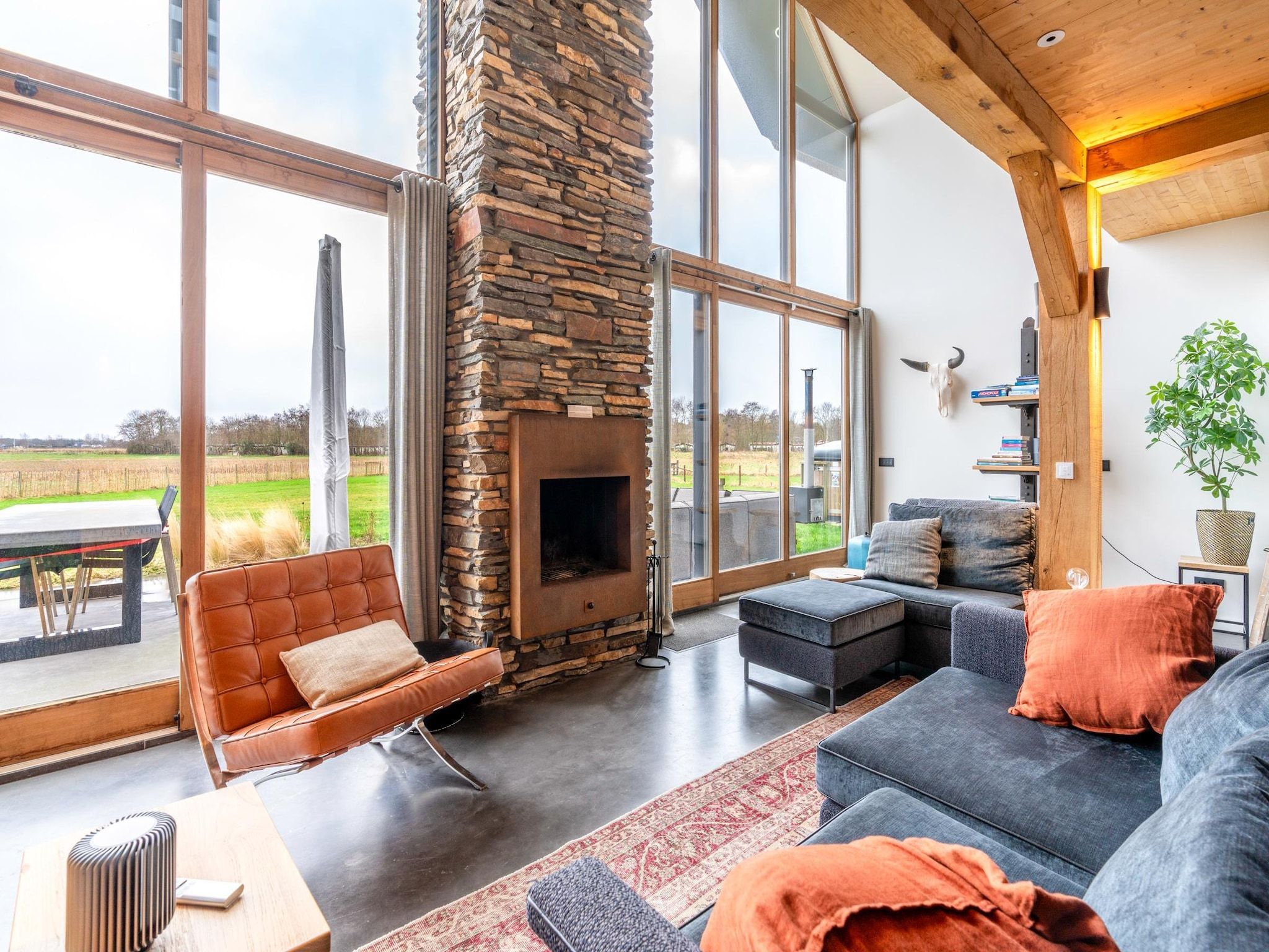 De woonkamer van Villa Buytenplaats 191 in De Koog