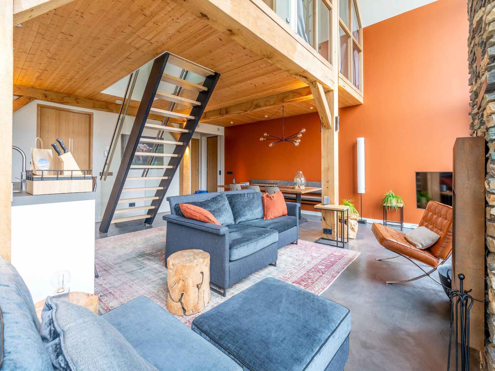 De woonkamer van Villa Buytenplaats 191 in De Koog