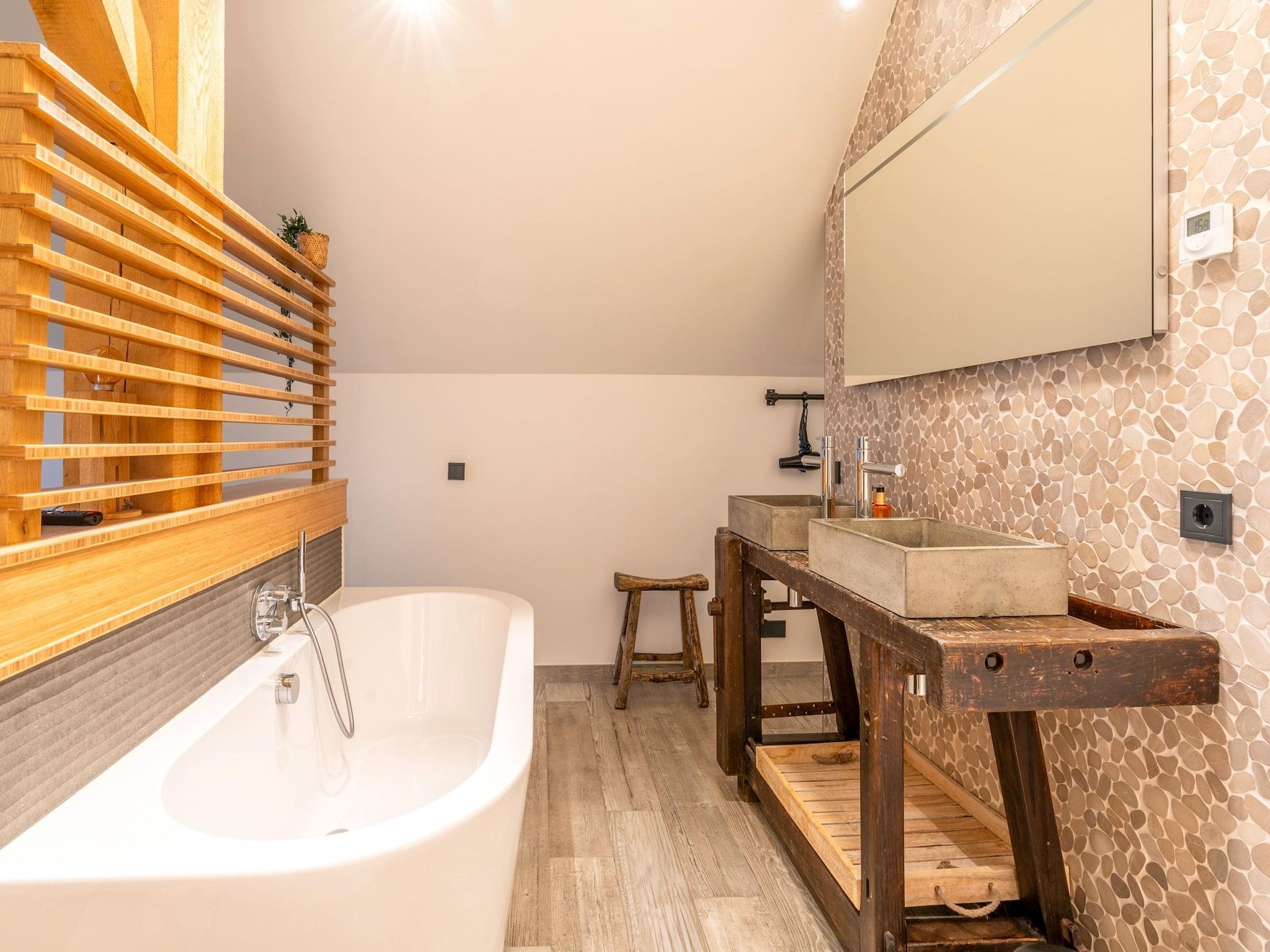 De badkamer van Villa Buytenplaats 191 in De Koog