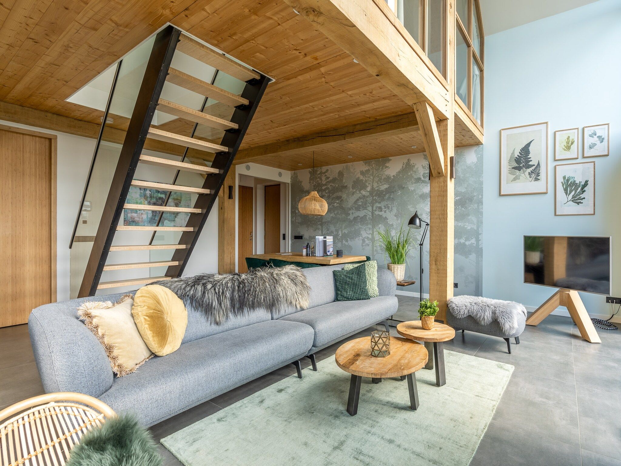 De woonkamer van Villa Buytenplaats 183 in De Koog