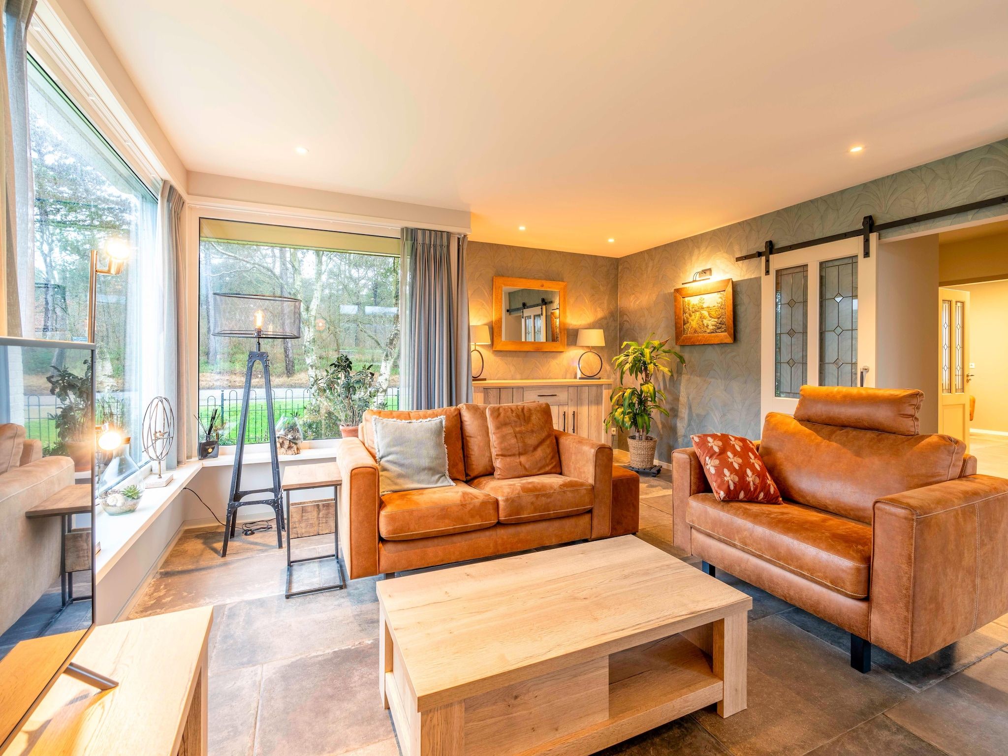 De woonkamer van Ruijslaan 69 - Huis Ter Duin in De Koog