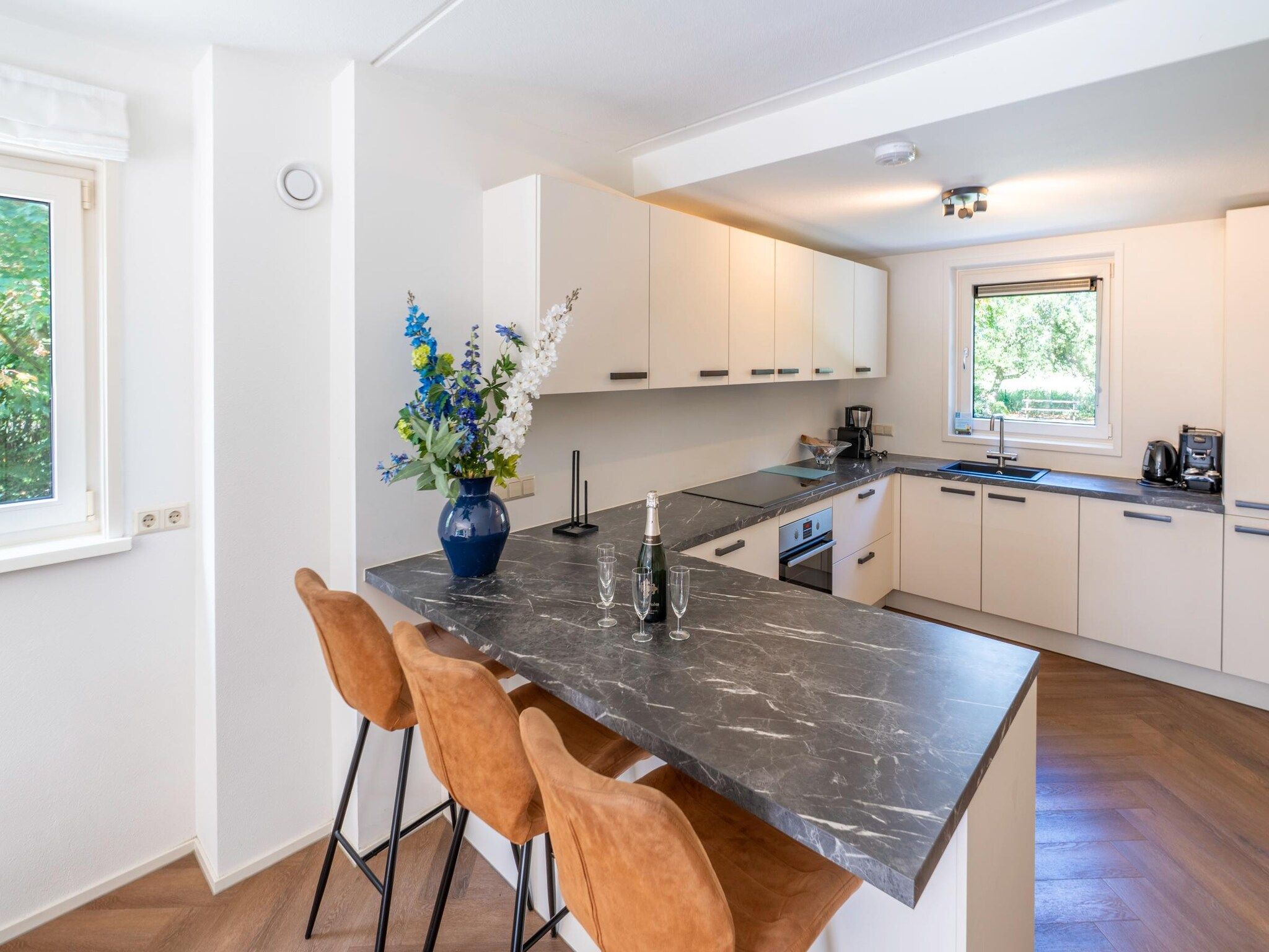 De woonkamer van Het oude dijkje in De Koog