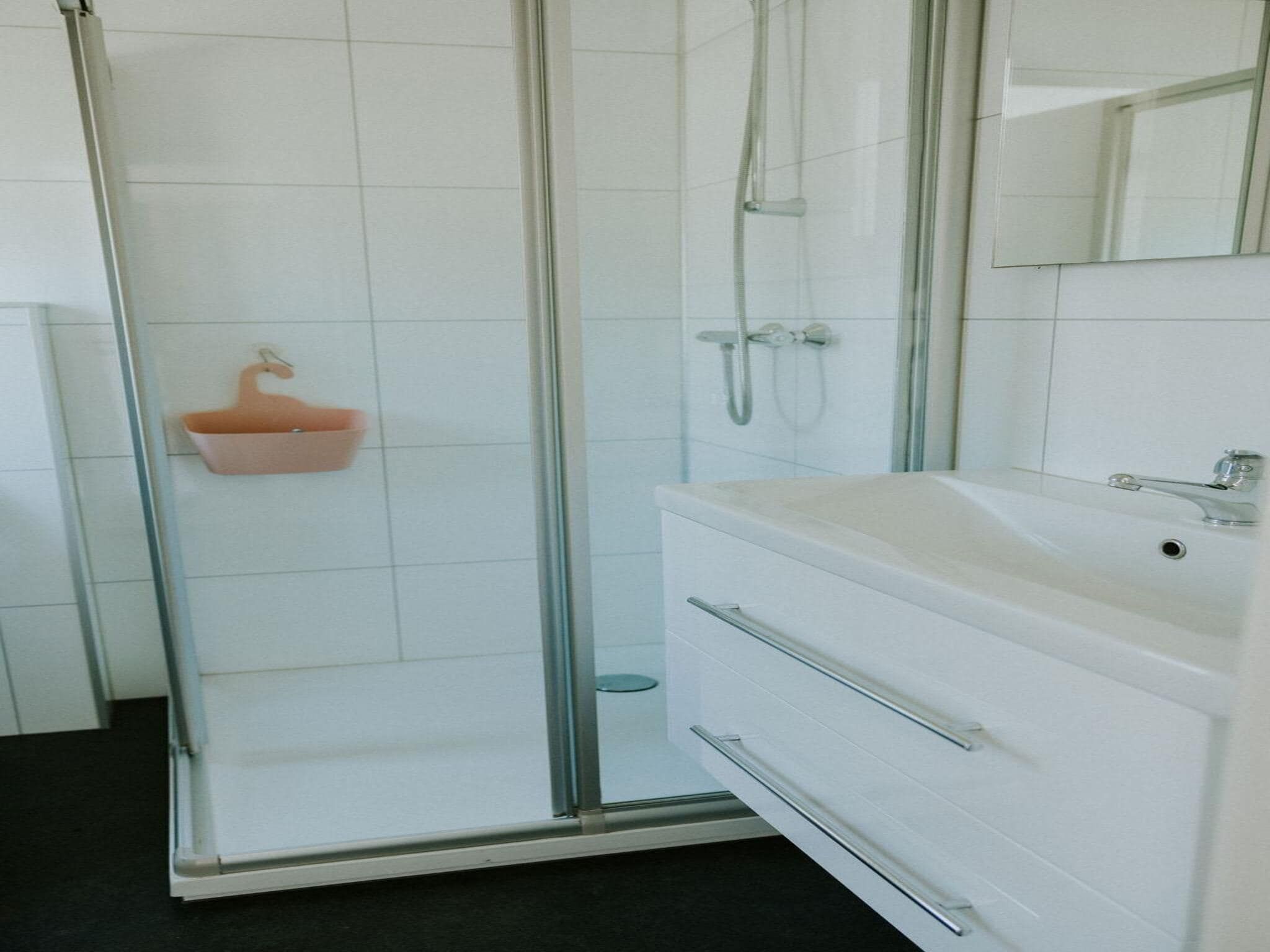 De badkamer van Boslodge l 4 persons in Balkbrug