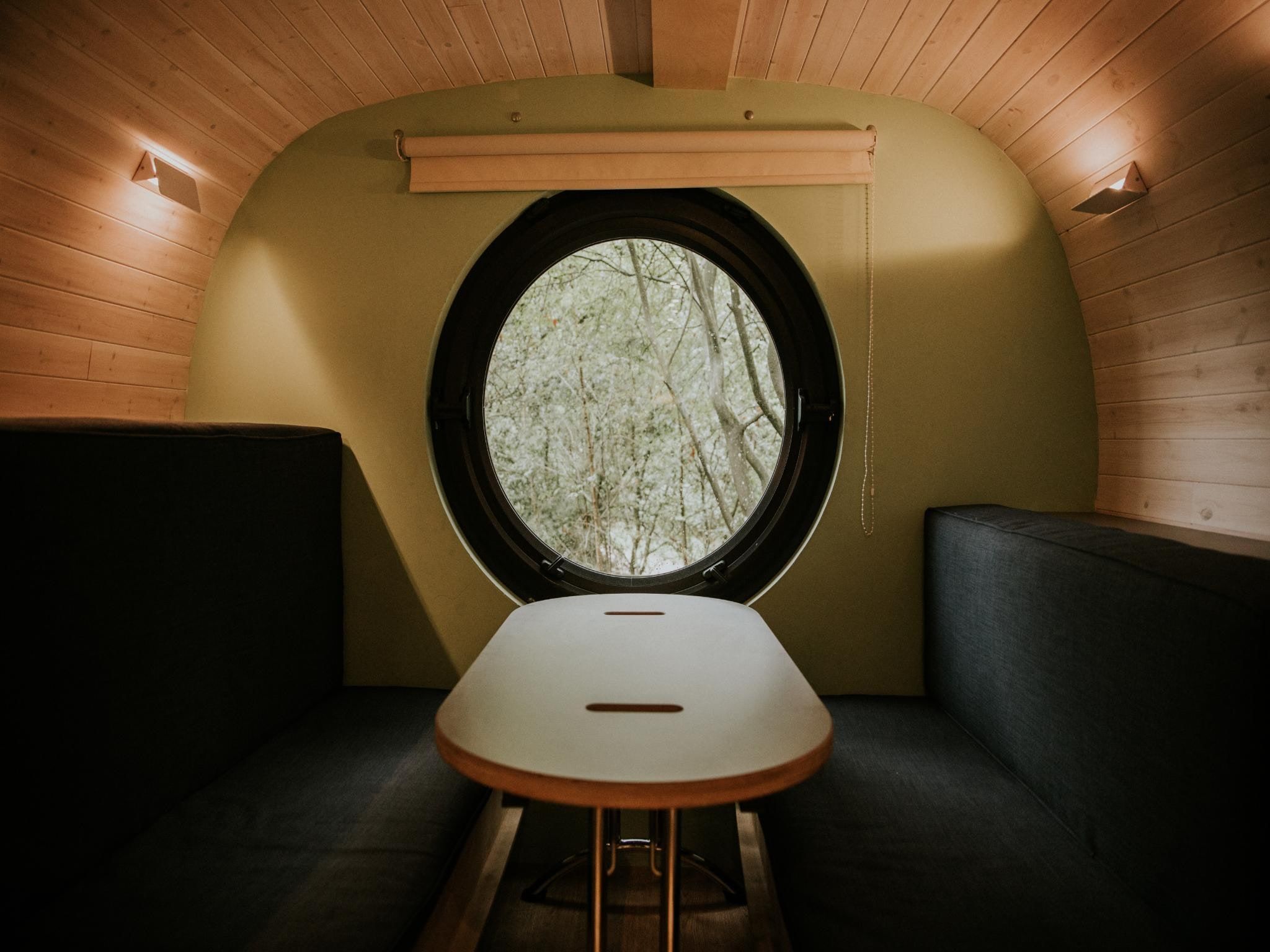 De woonkamer van Skycabin | 2-4 persoons in Balkbrug