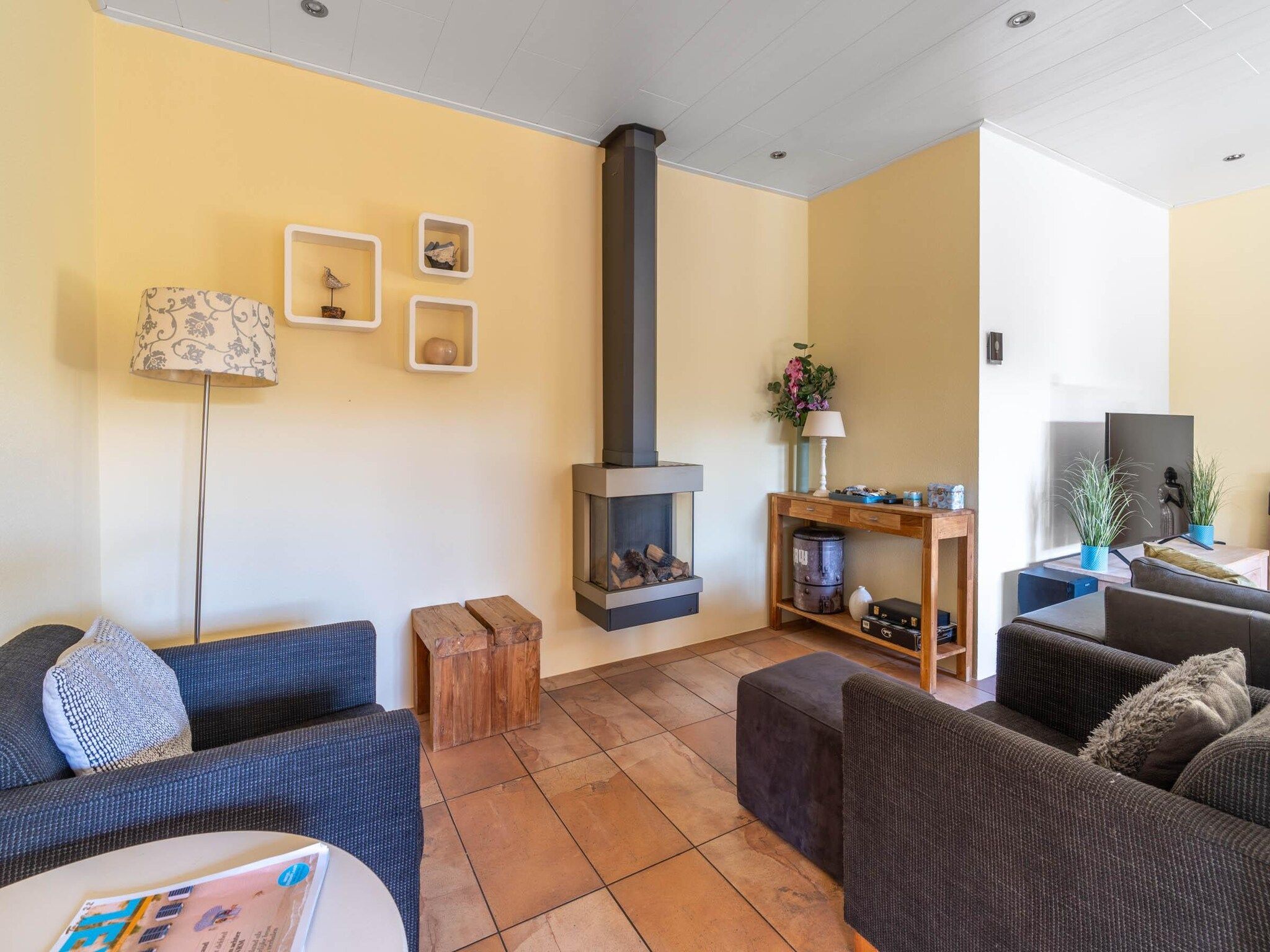 De woonkamer van Tempelierweg 22 in Den Burg