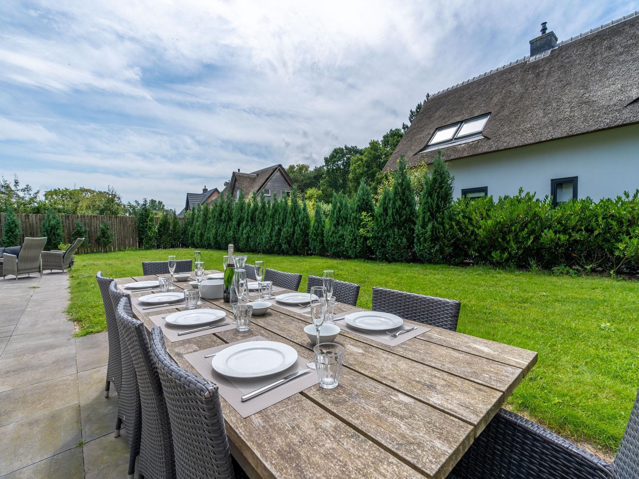 De tuin van Hoogelandt 106F in De Koog