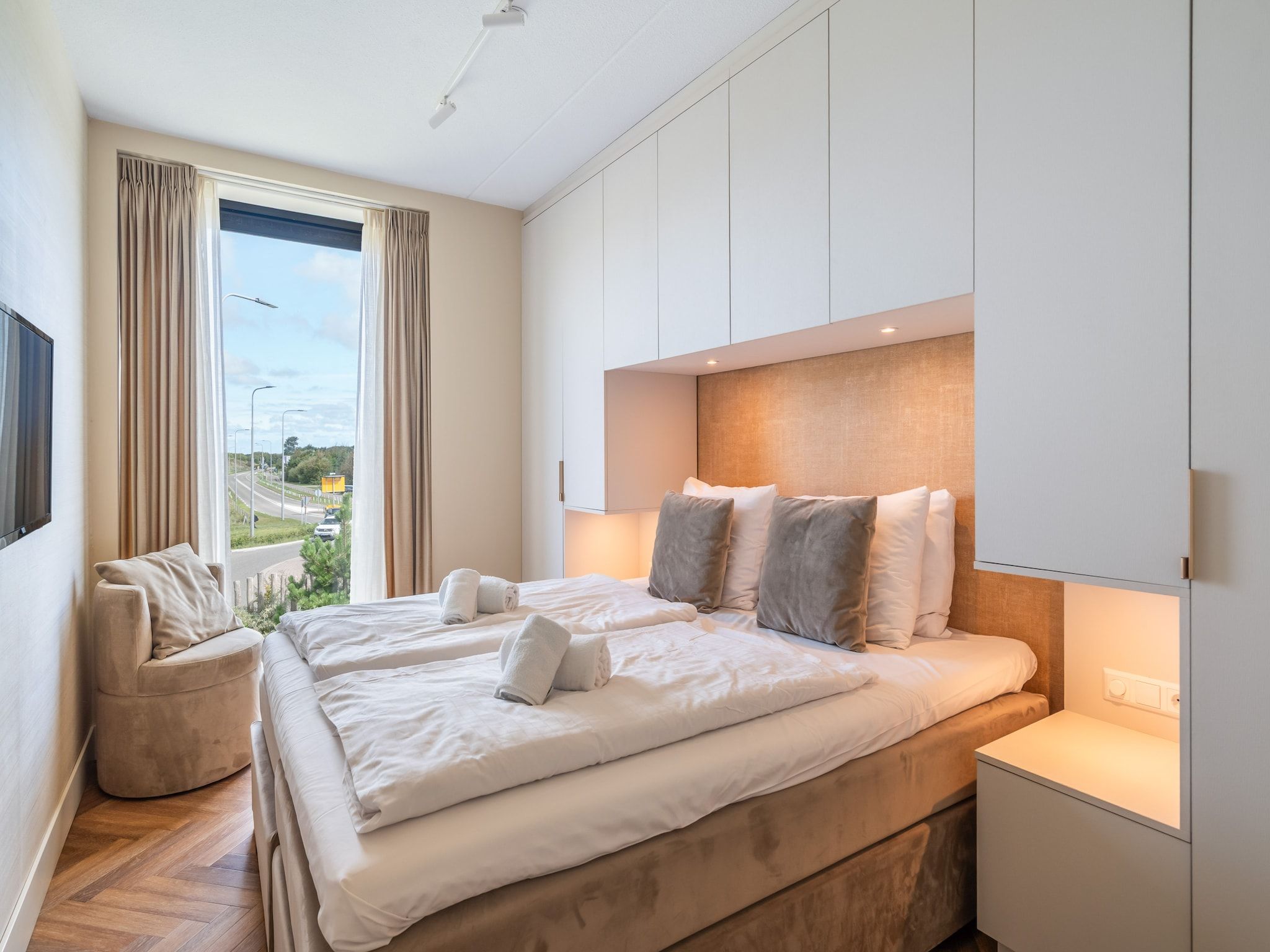 Een slaapkamer van Apartment Bries| 4 Persons in Sint Maartenszee