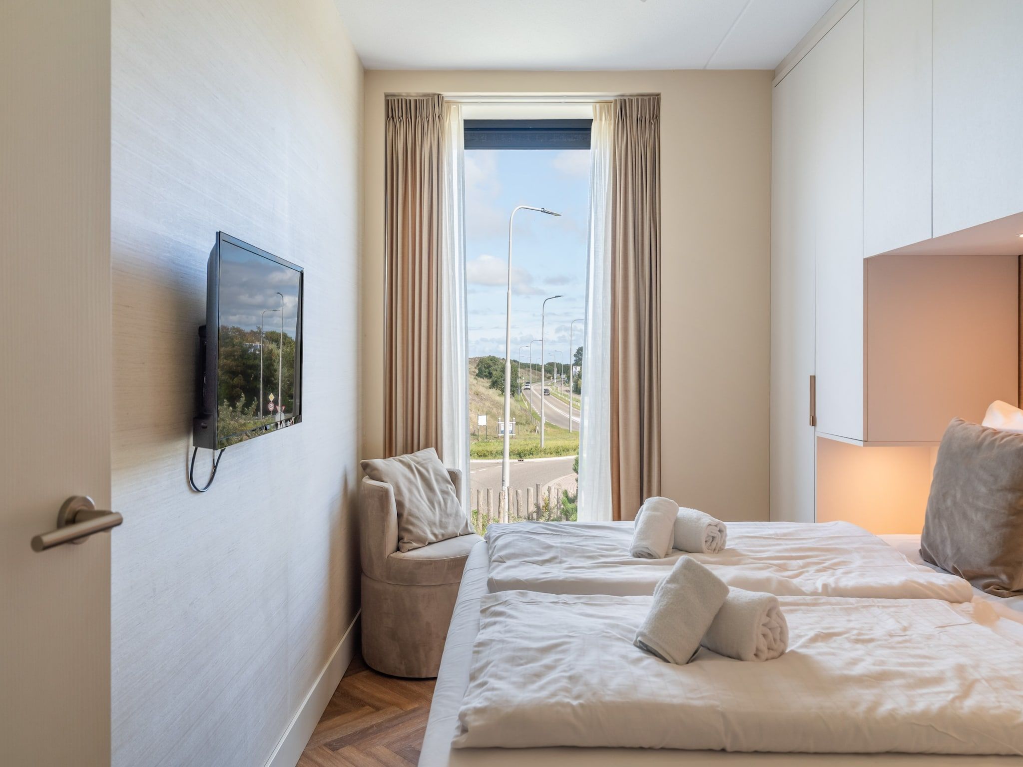 Een slaapkamer van Apartment Bries| 4 Persons in Sint Maartenszee