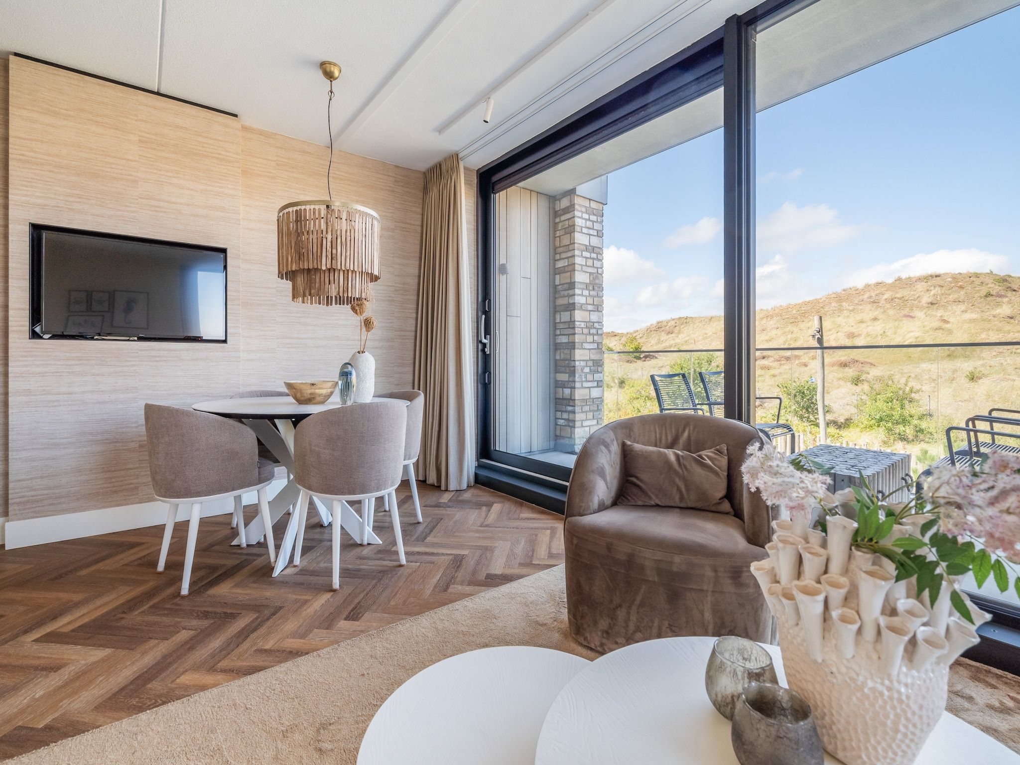 De eetkamer van Apartment Bries| 4 Persons in Sint Maartenszee