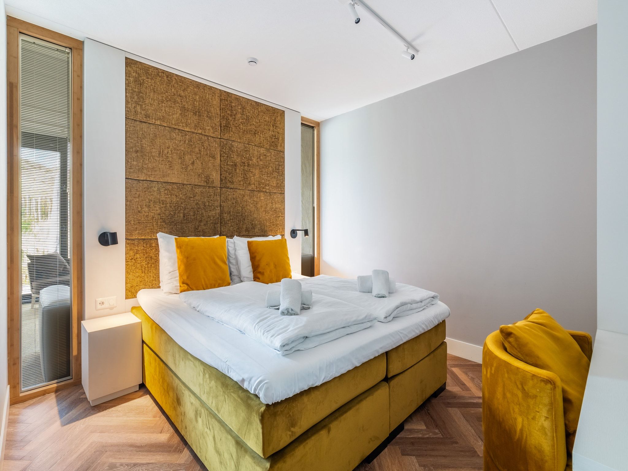 Een slaapkamer van Apartment Zand | 4 Persons in Sint Maartenszee