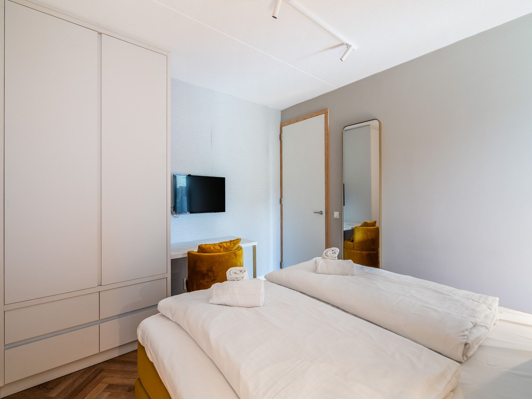 Een slaapkamer van Apartment Zand | 4 Persons in Sint Maartenszee