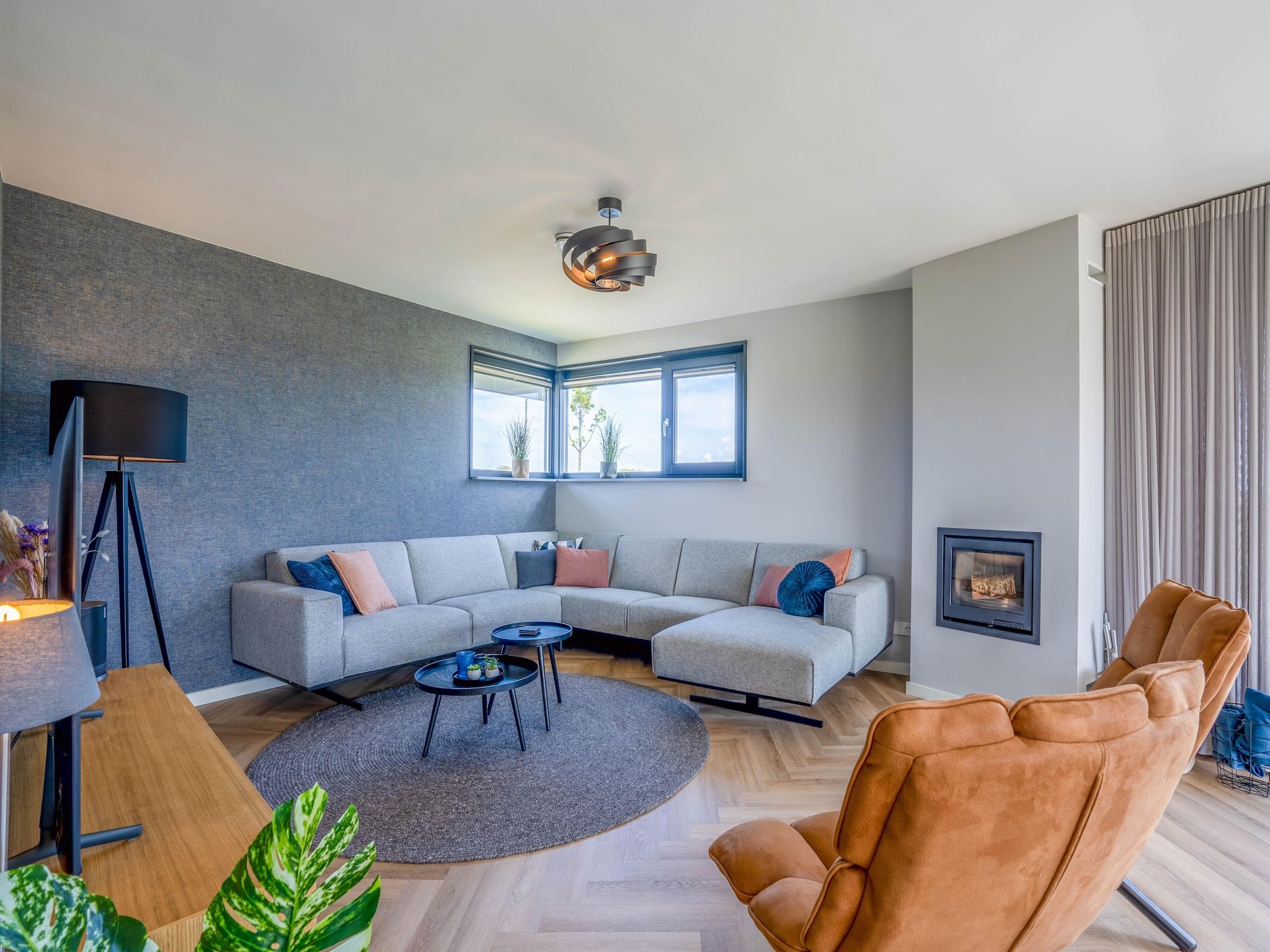 De woonkamer van Waalburght 24 in De Waal