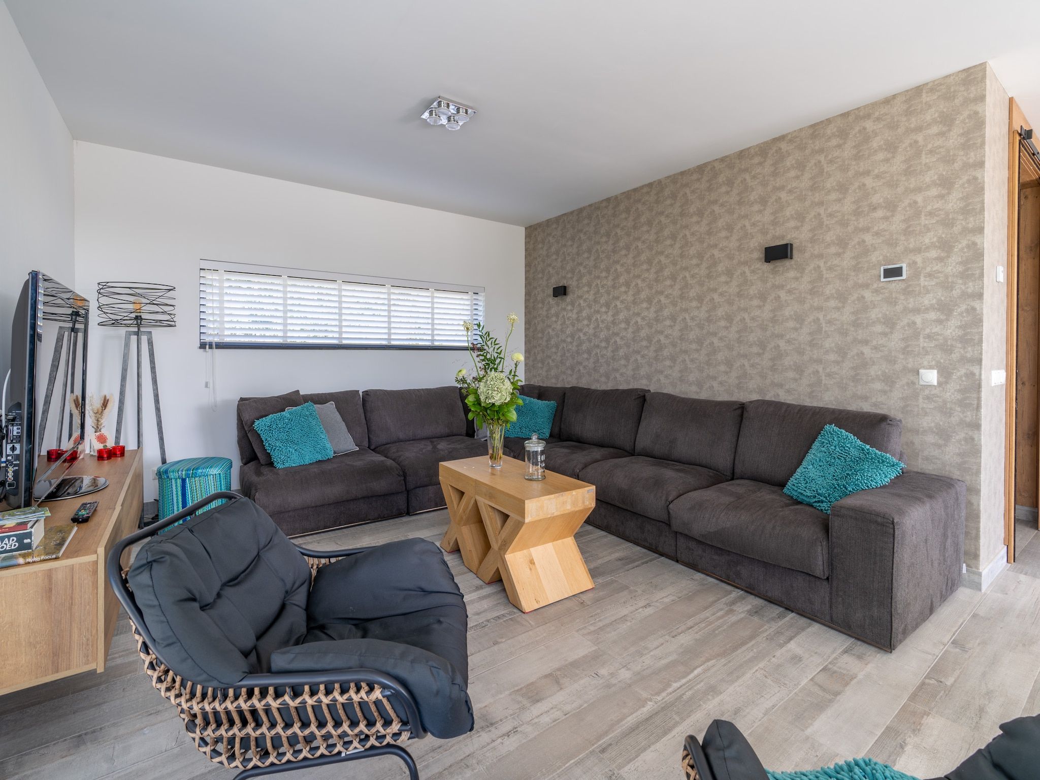 De woonkamer van Strandvilla Hygge in Den Burg