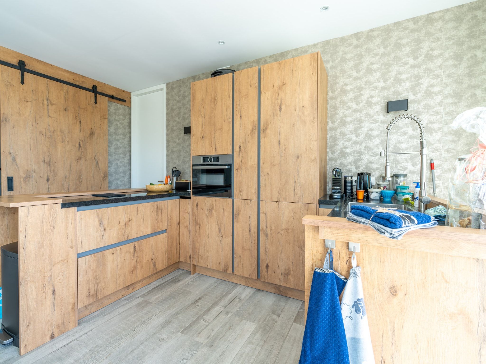 De keuken van Strandvilla Hygge in Den Burg